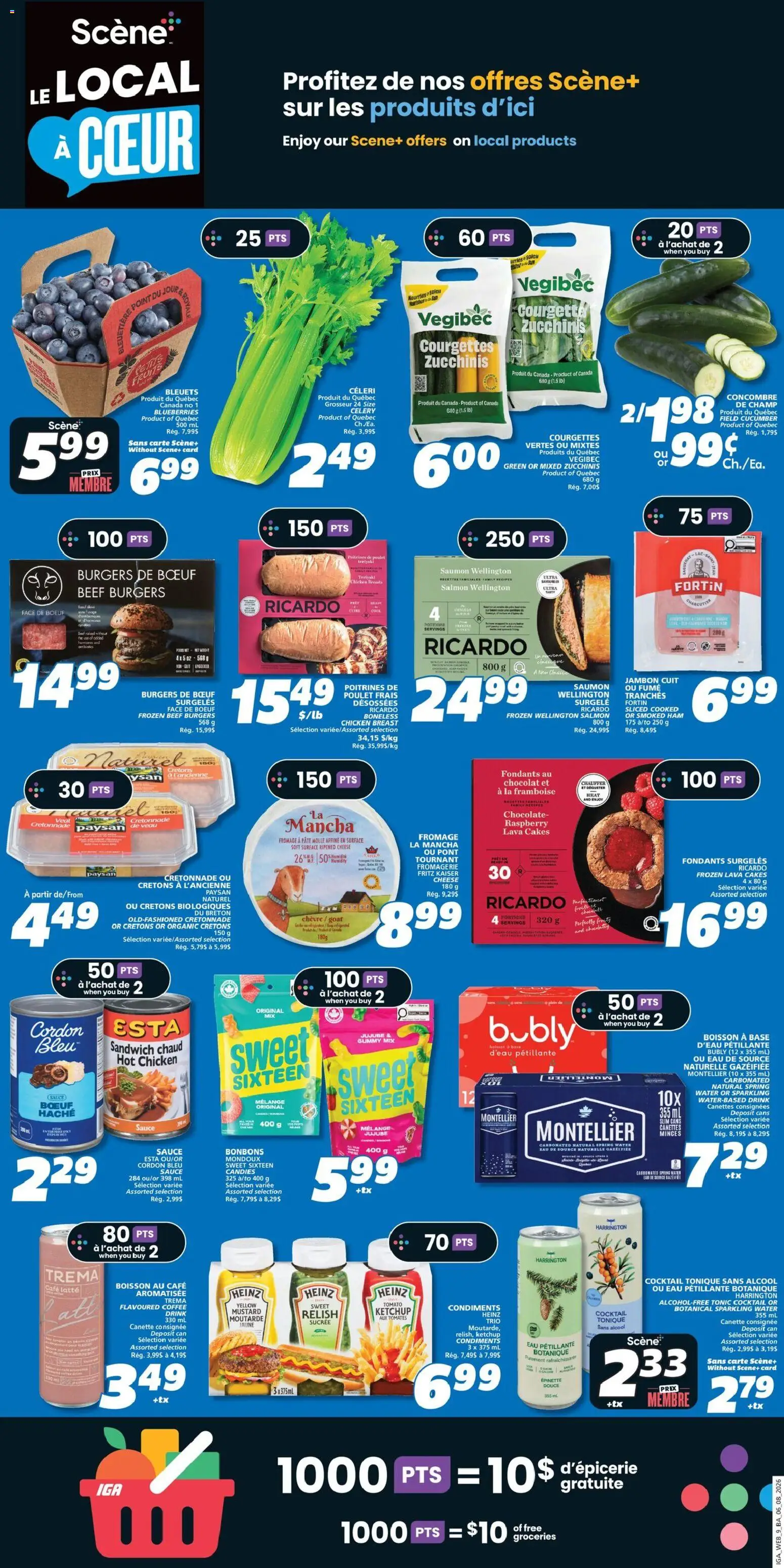 IGA flyer valid from Aug 6, 2026 | Page: 12 | Products: Beef, Chocolate, Ham, Chicken