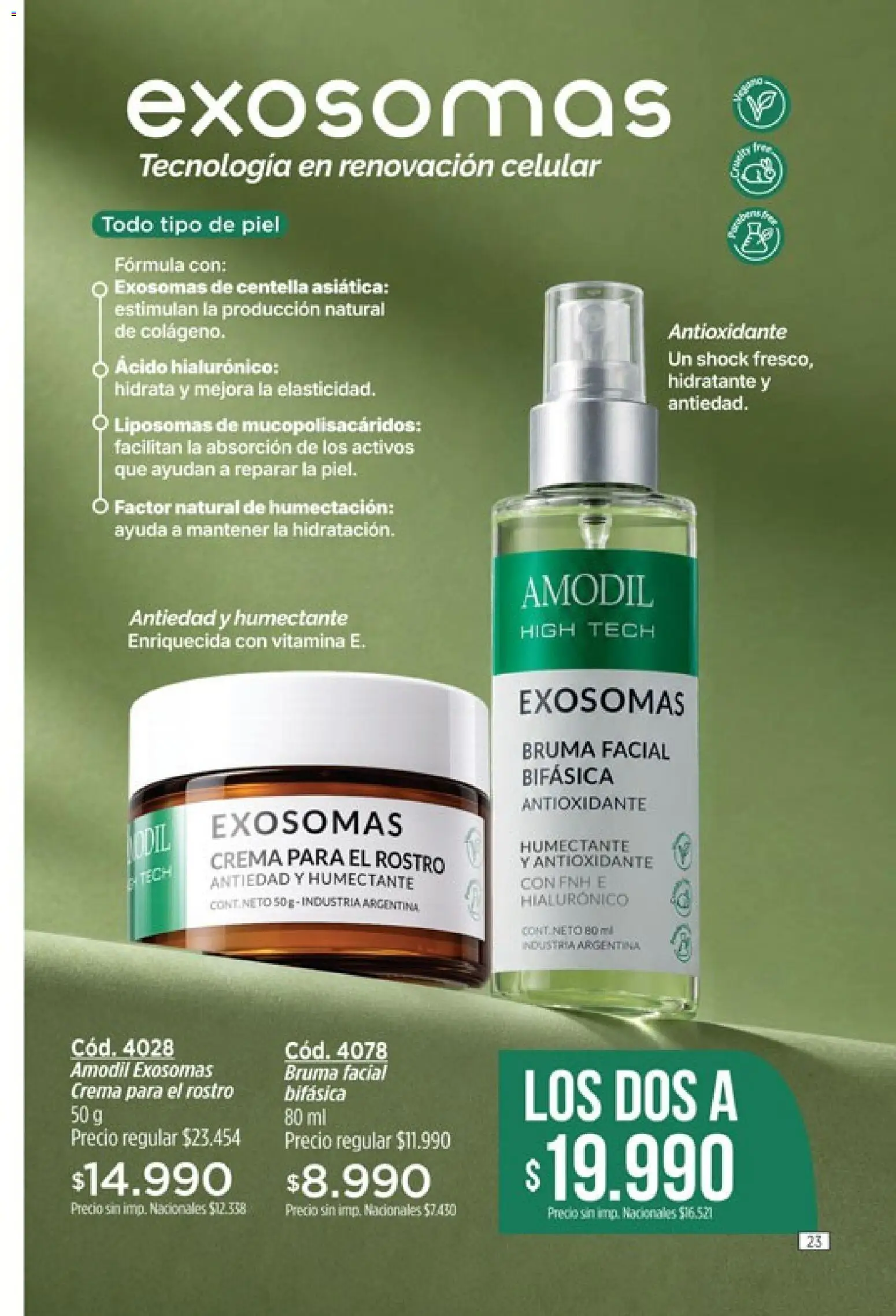 Catálogo Amodil Campaña 12 │ válido desde el 30/06/2026 | Página: 23 | Productos: Bruma, Crema