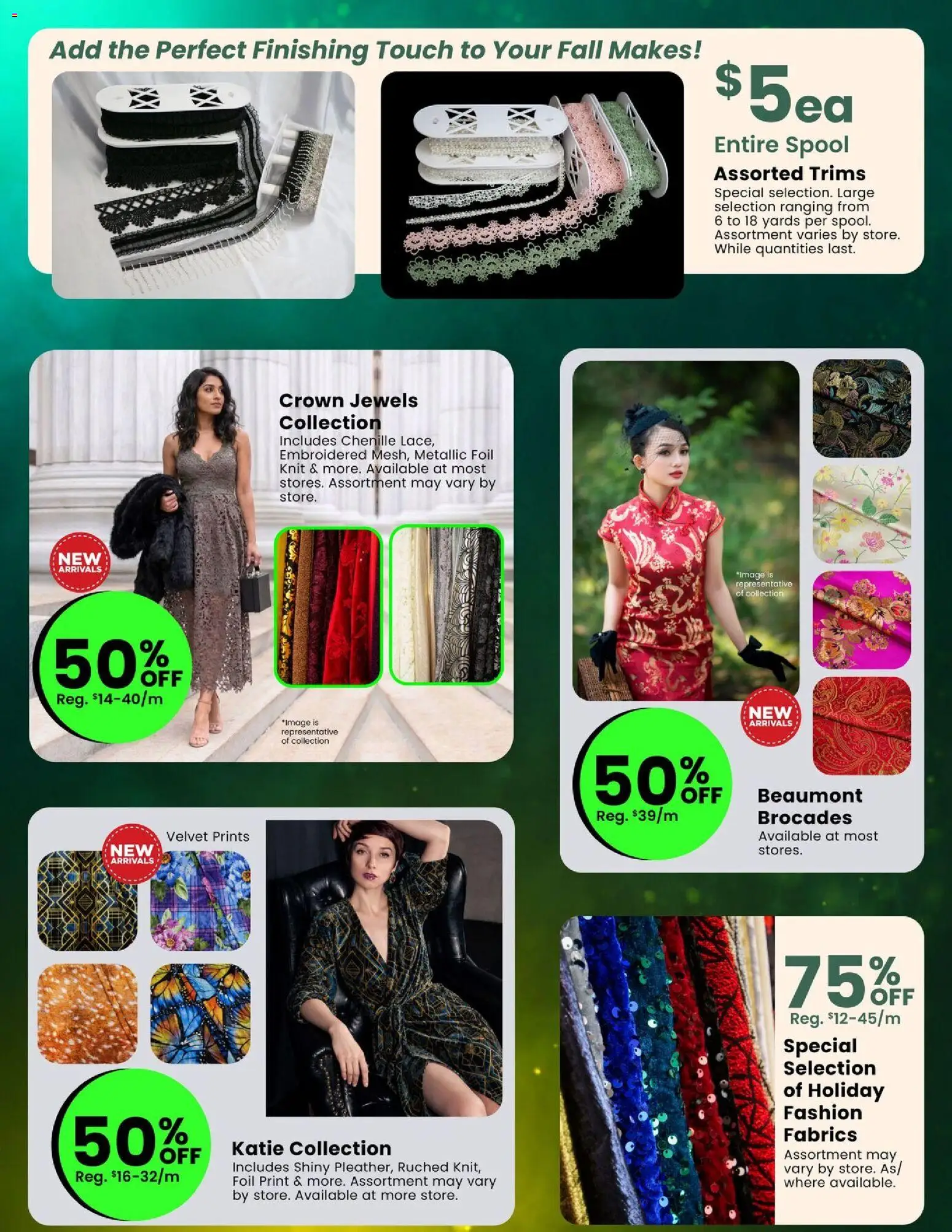 Fabricland flyer valid from Oct 1, 2026 | Page: 12 | Products: Foil