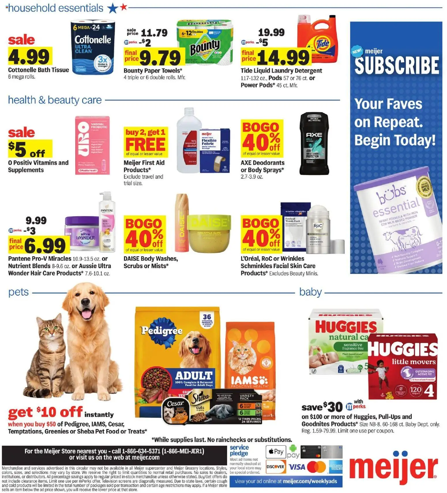 Meijer Weekly Ad - valid from 09/02/2026 | Page: 4 | Products: Fragrance, Laundry detergent, Television, Infant formula