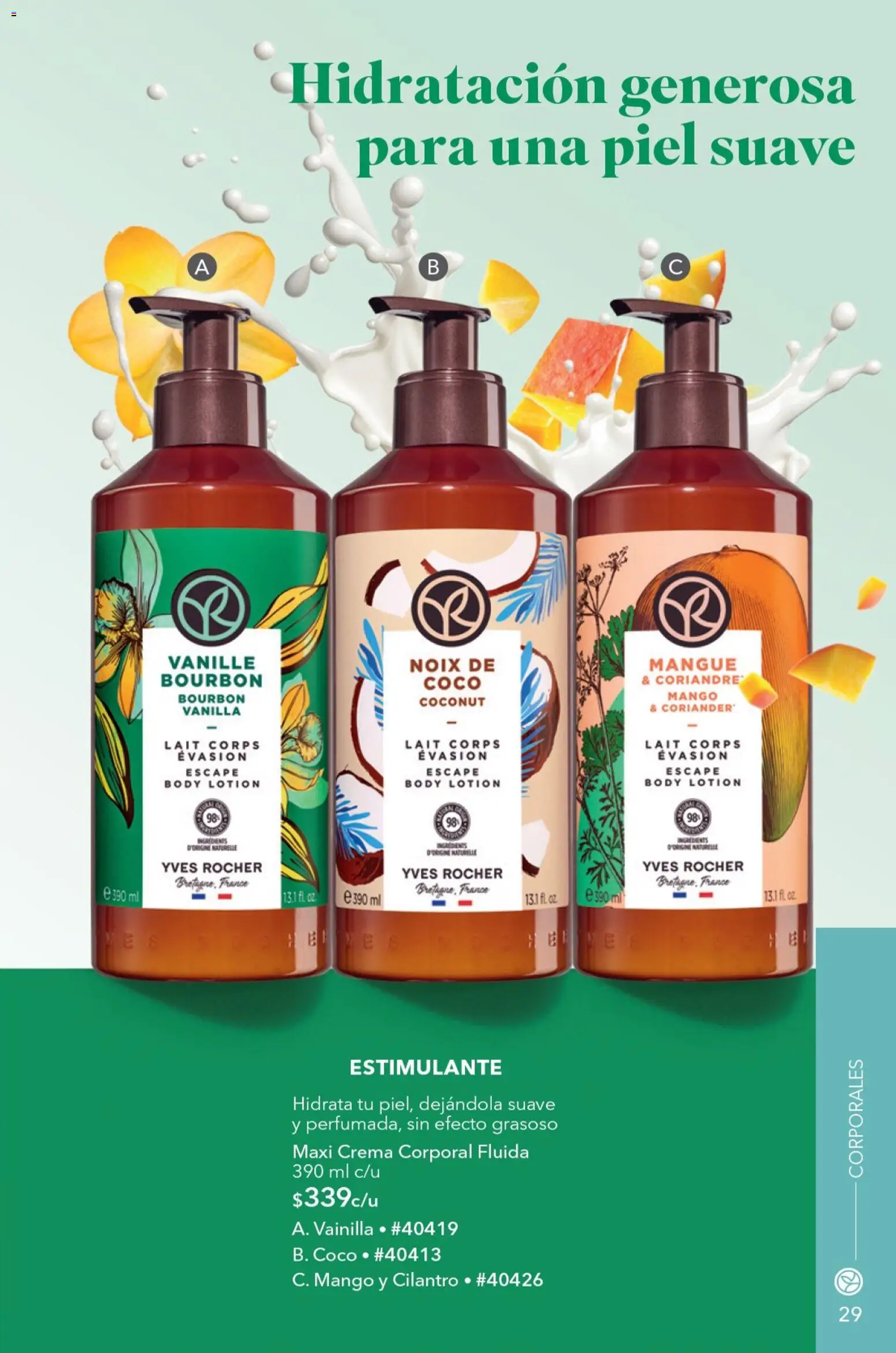 Nuevas ofertas de Yves Rocher válidas en toda la República Mexicana desde el 23.06.2026. ¡Encuentra las mejores ofertas en Yves Rocher campaña 9 2026! | Página: 31