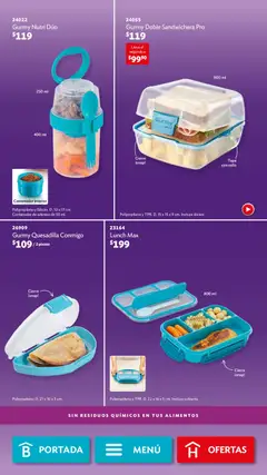 Vista previa de Betterware campaña 5 2026, nuevo folleto de la tienda, válido en México a partir del 04.05.2026 | Página: 61 | Productos: Aderezo, Sandwichera, Contenedor