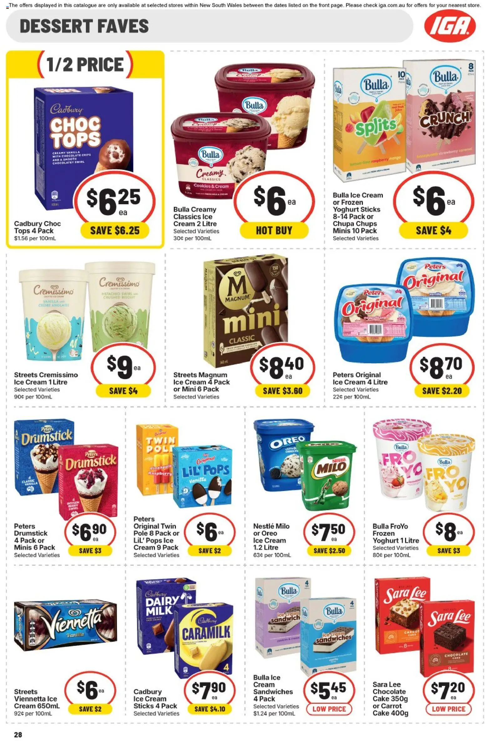 IGA catalogue - valid from 22/07/2026 | Page: 26 | Products: Dairy, Yoghurt, Chocolate, Cream