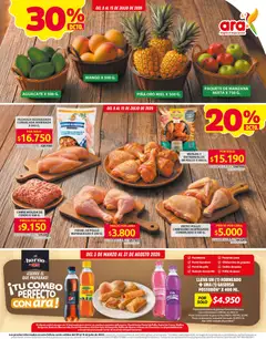 Ara catálogo  Ahorra con precios bajos y ofertas -  Vista previa de la revista de la tienda Ara valido desde el 09/07/2026 | Página: 9 | Productos: Esponja, Gaseosa, Mango, Uva