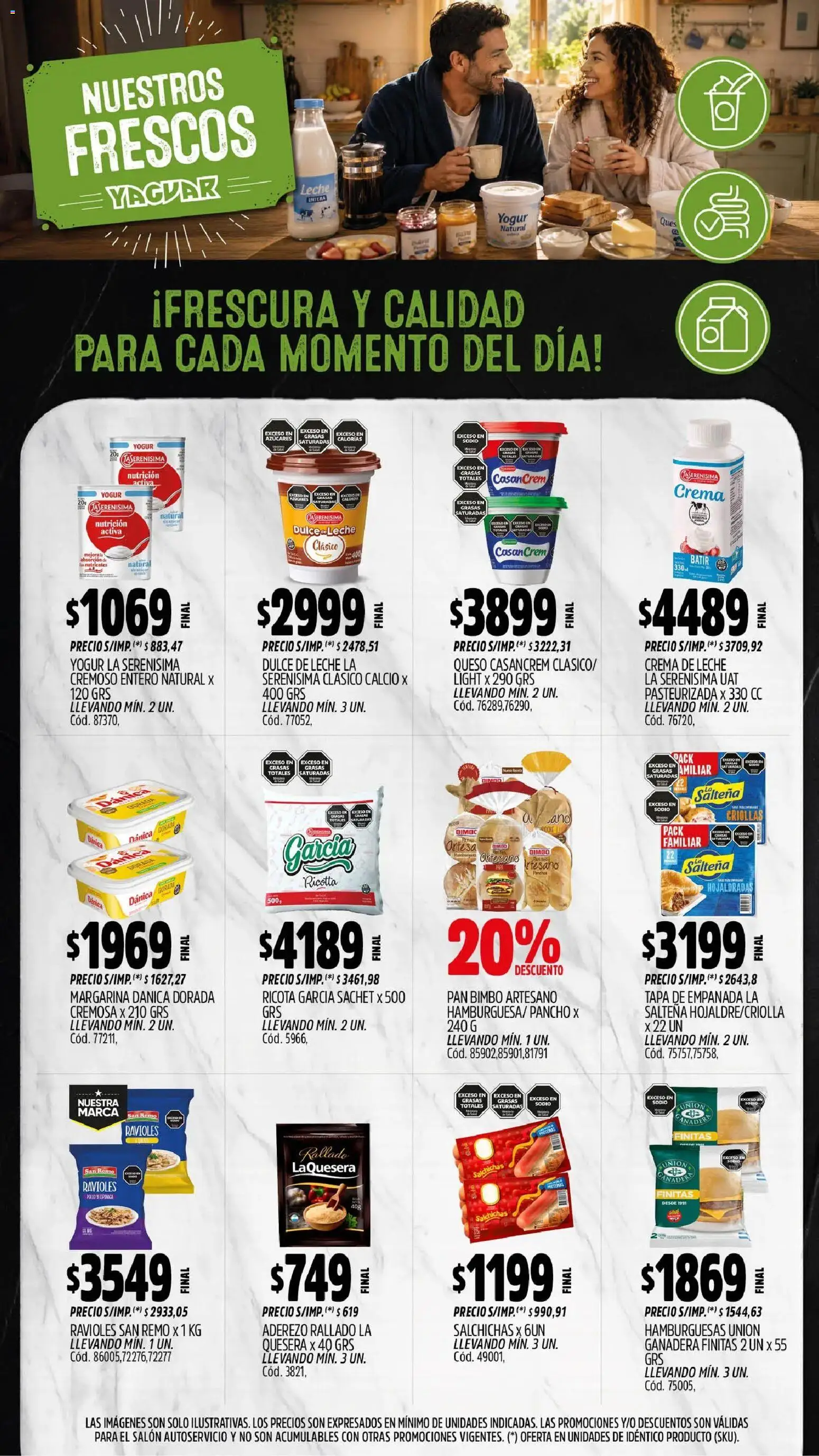 Yaguar - Oferta Semanal Misiones │ válido desde el 31/08/2026 | Página: 10 | Productos: Crema de leche, Queso, Yogur, Margarina