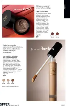 Preview of fmg Cashmere Soft Focus Full Coverage Concealer, Up to 24 hours of flawless, comfortable, breathable wear. Creamy, hydrating formula with 2% niacinamide, amino acids and lipids to help blur the look of pores, fine lines and wrinkles. Blends in effortlessly and never looks cakey. Buildable full coverage with a soft focus, natural satin finish. Formulated without parabens and talc. 7 g from shop Avon valid from 07.05.2026 | Page: 73