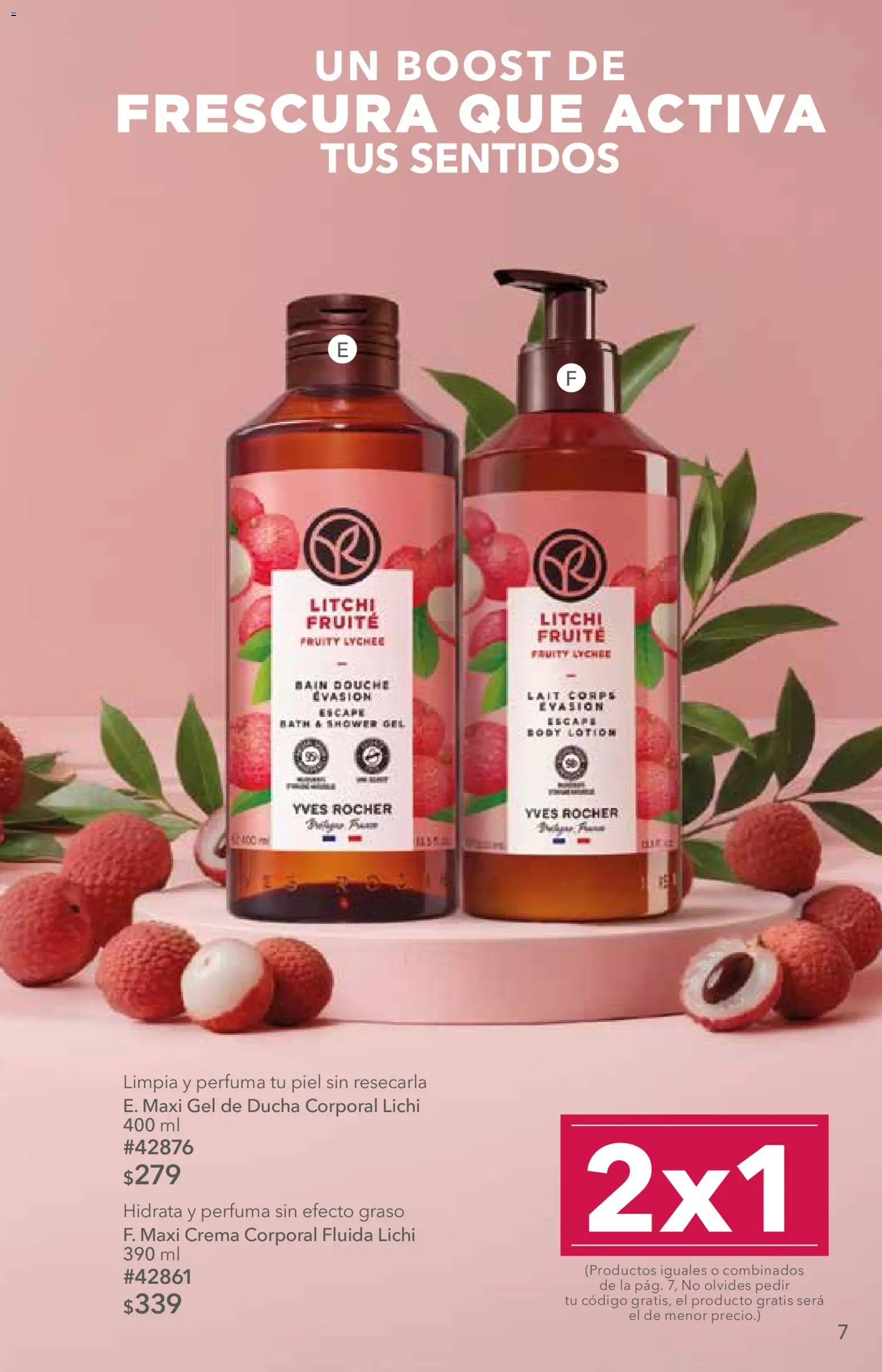 Nuevas ofertas de Yves Rocher válidas en toda la República Mexicana desde el 06/10/2026. ¡Encuentra las mejores ofertas en Yves Rocher campaña 14 2026! | Página: 7 | Productos: Crema, Body, Crema corporal, Gel de ducha