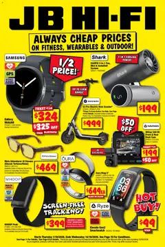 Preview of JB Hi-Fi catalogue Fitness, Wearables & Outdoor - valid from 01/10/2026