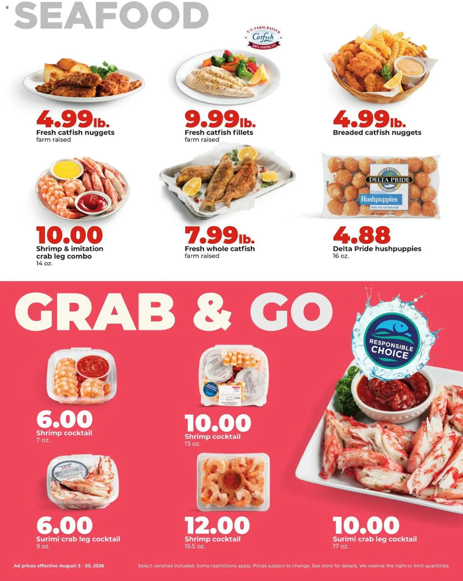 HyVee Monthly Ad - valid from 08/03/2026 | Page: 16 | Products: Seafood