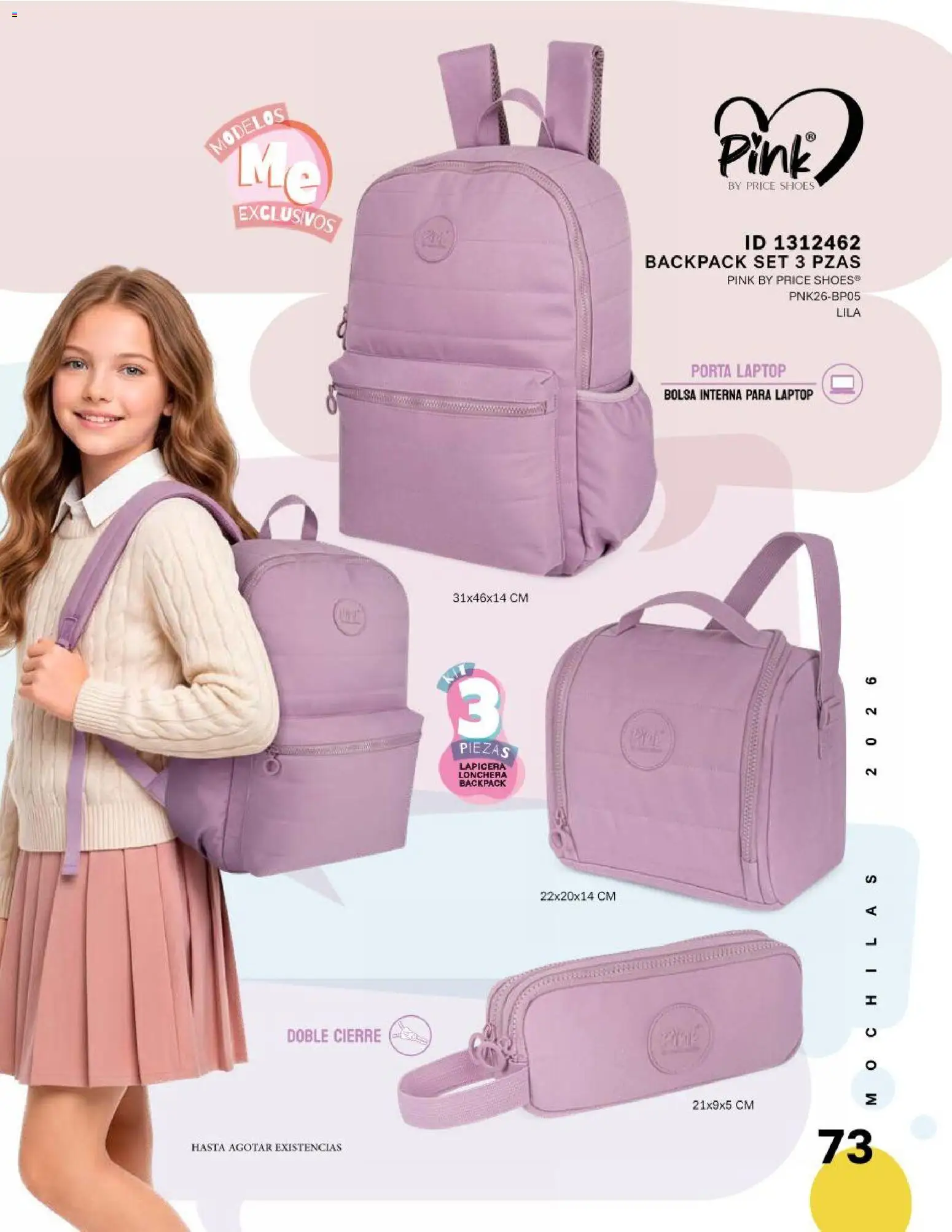 Nuevas ofertas de Price Shoes válidas en toda la República Mexicana desde el 12.06.2026. ¡Encuentra las mejores ofertas en Price Shoes catálogo Mochilas! | Página: 73 | Productos: Bolsa