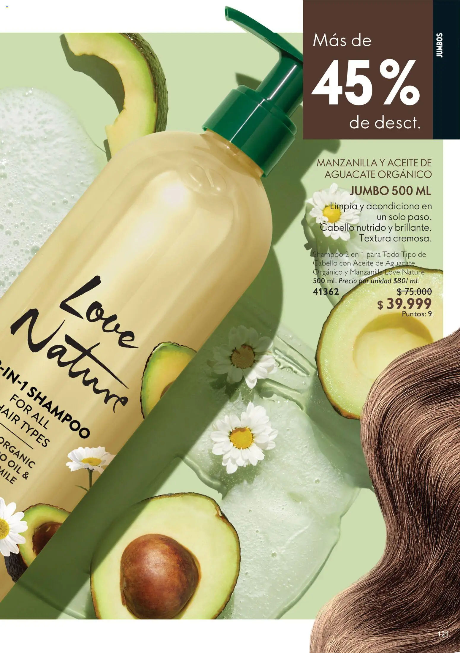 Oriflame revista - valida desde el 20/06/2026 | Página: 121 | Productos: Aguacate, Lavarropas, Shampoo, Aceite