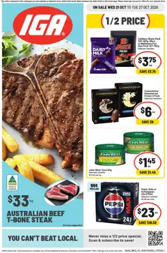 Preview of IGA catalogue ACT - valid from 21/10/2026