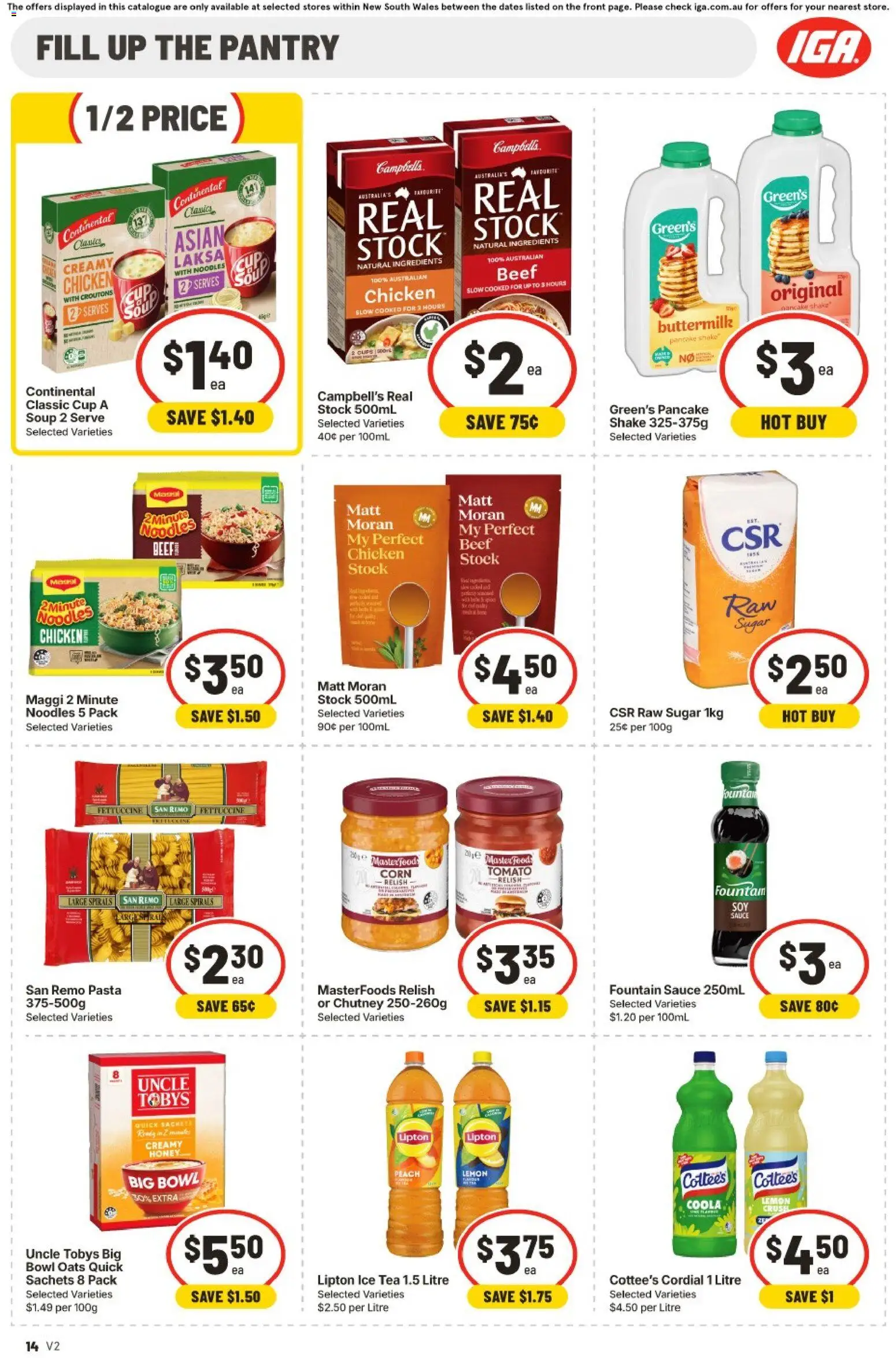 IGA catalogue - valid from 08/07/2026 | Page: 12 | Products: Noodles, Beef, Relish, Sauce