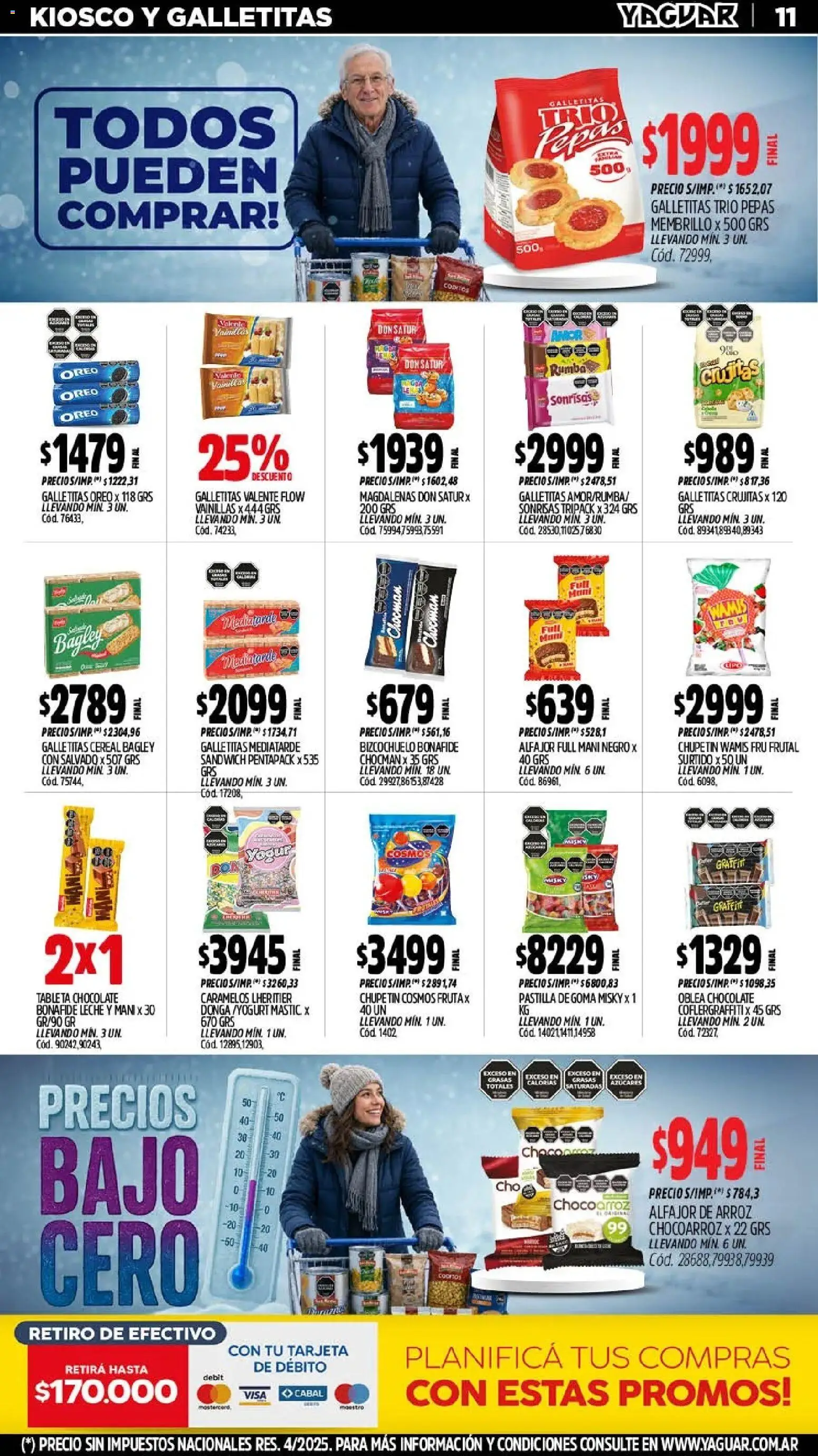Yaguar - Oferta Semanal Salta │ válido desde el 20/07/2026 | Página: 12 | Productos: Galletitas, Leche, Chocolate, Arroz