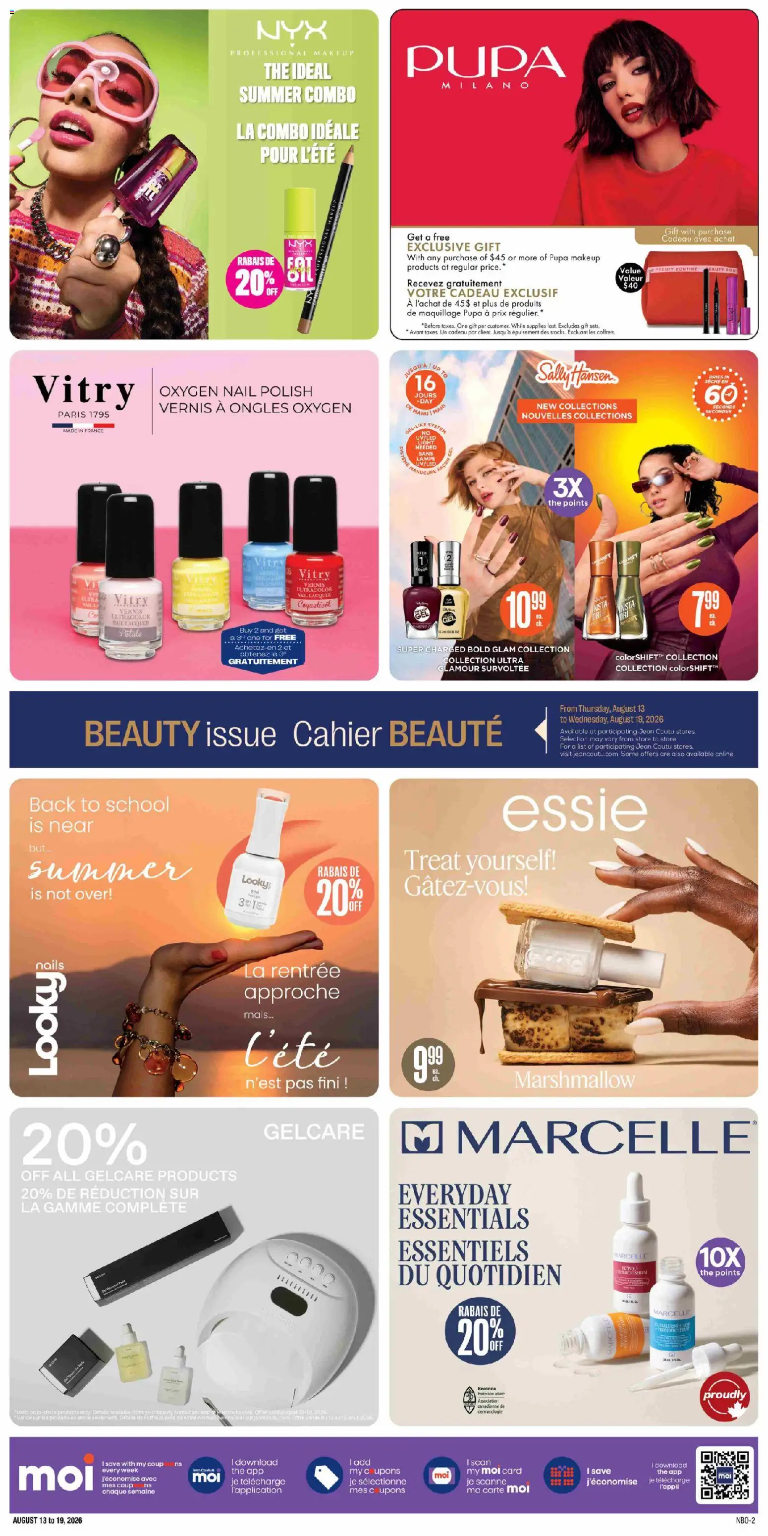 Jean Coutu flyer valid from Aug 13, 2026 | Page: 2 | Products: Nail polish