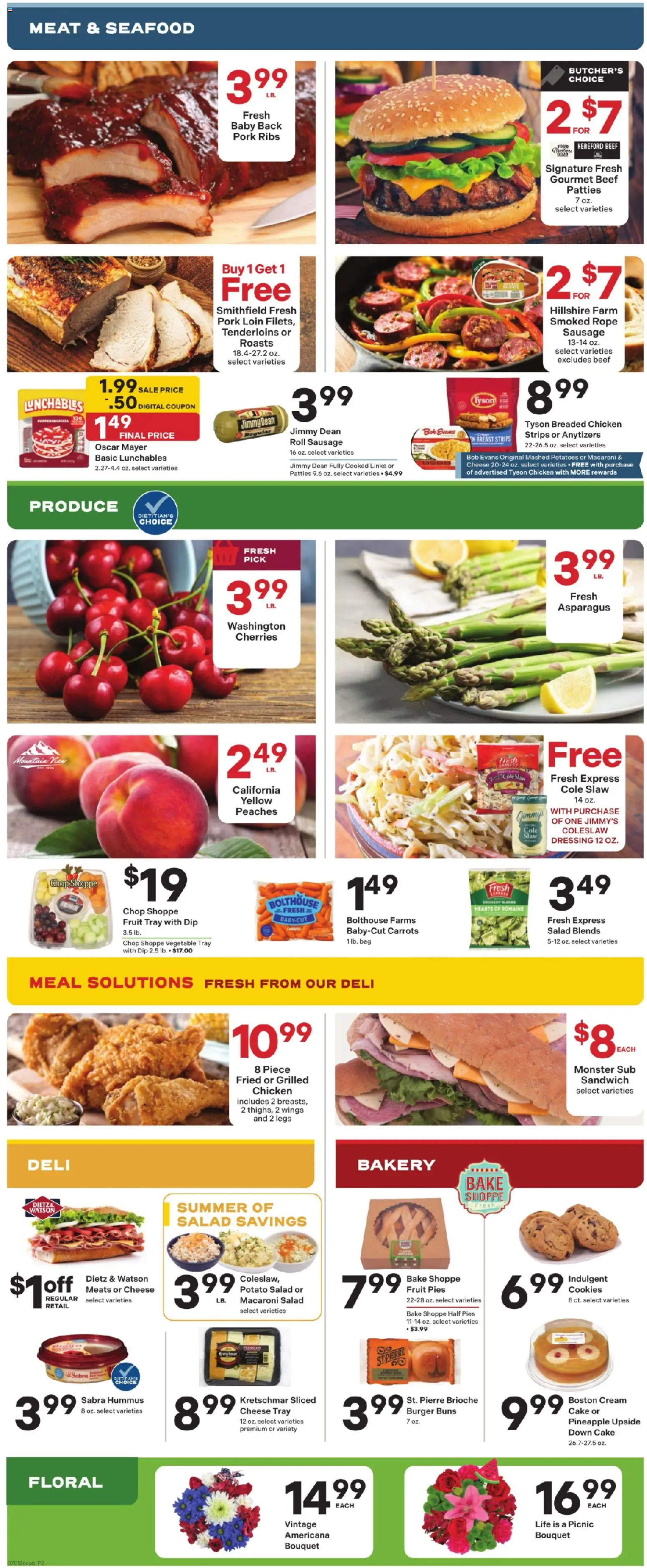 Coborn's Weekly Ad - valid from 07/01/2026 | Page: 2 | Products: Bakery, Beef, Pineapple, Potatoes