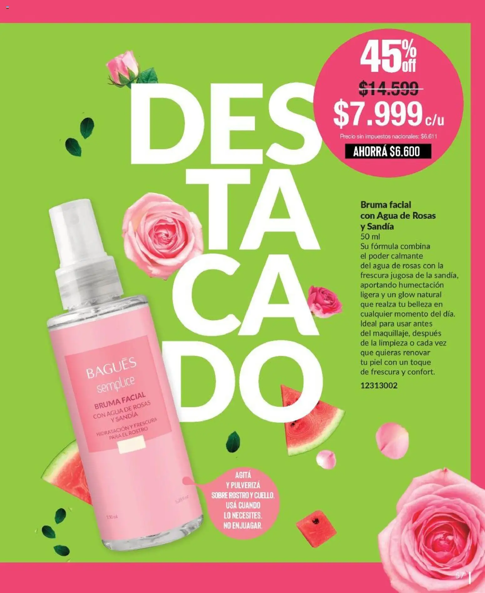 Bagués - Catálogo │ válido desde el 09.03.2026 | Página: 57 | Productos: Sobre, Sandía, Bruma, Agua