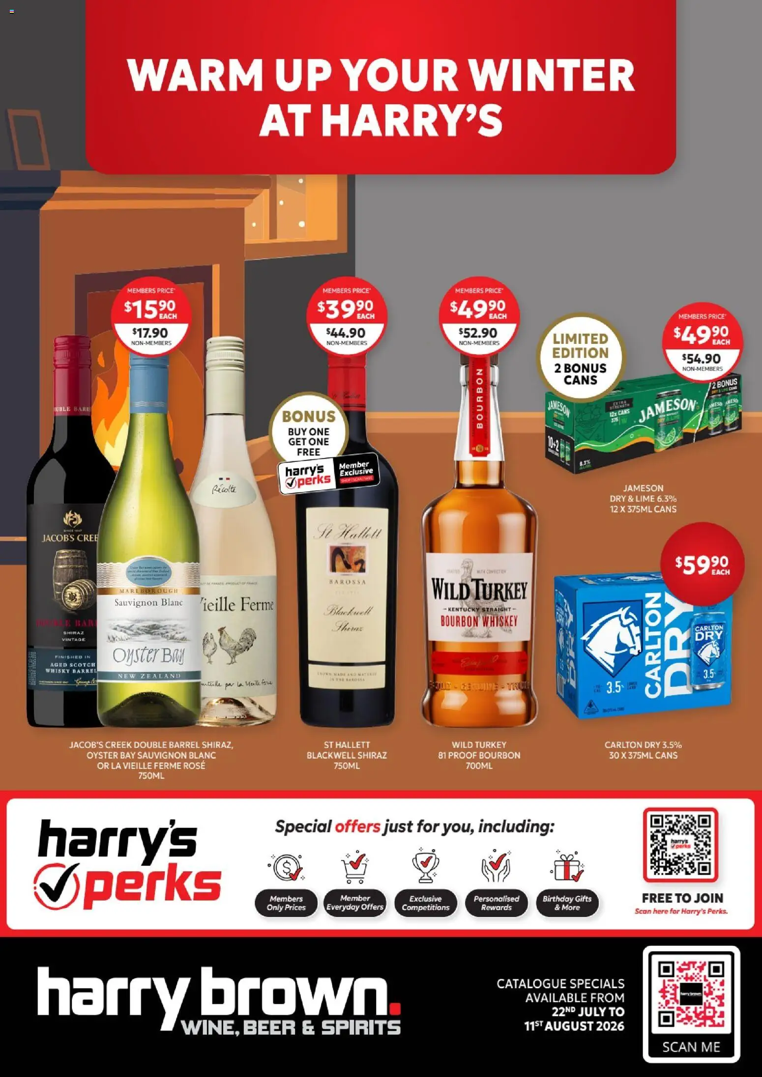 Harry Brown catalogue - valid from 22/07/2026 | Page: 1 | Products: Beer, Bourbon, Whiskey, Lime