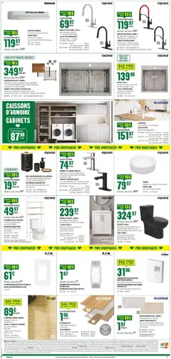 Preview of BMR weekly flyer / circulaire from shop BMR valid from Sep 24, 2026 | Page: 4 | Products: Range hood, Bed, Box, Toilette