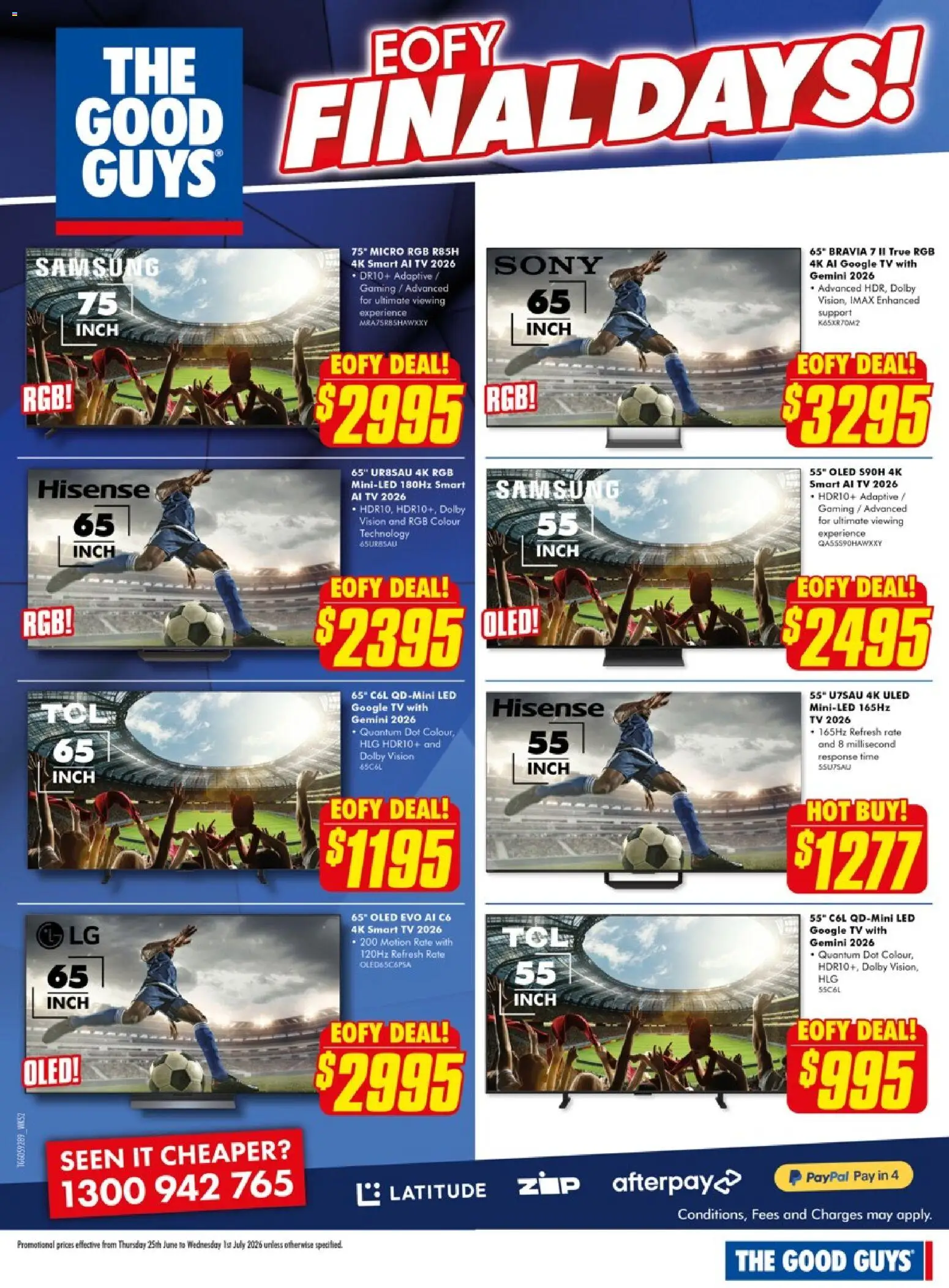 The Good Guys catalogue - valid from 25/06/2026 | Page: 3 | Products: Tv, Smart tv