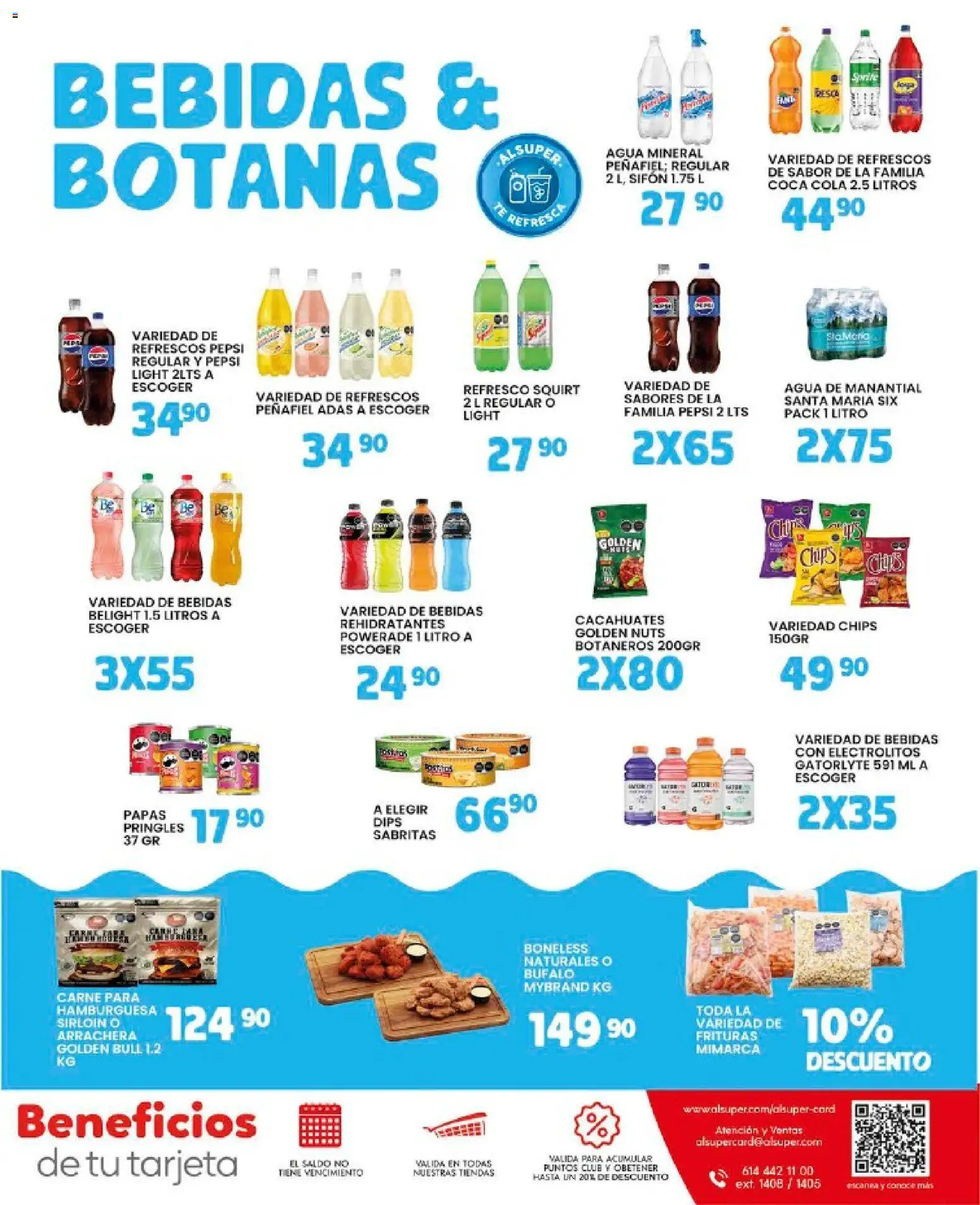 Nuevas ofertas de Alsuper válidas en toda la República Mexicana desde el 07/08/2026. ¡Encuentra las mejores ofertas en Alsuper folleto! | Página: 7 | Productos: Refresco, Agua, Carne, Té