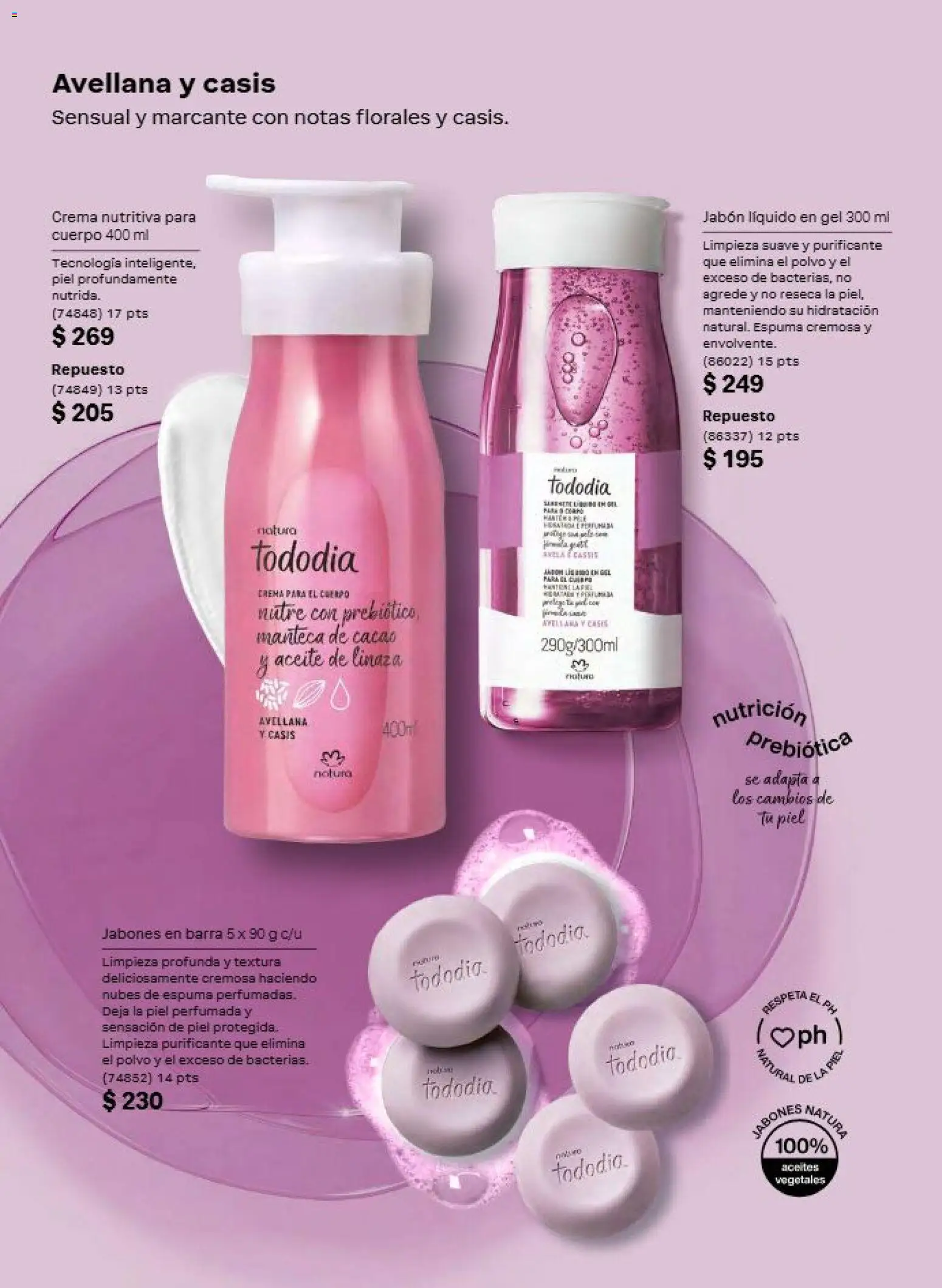 Nuevas ofertas de Natura válidas en toda la República Mexicana desde el 31/07/2026. ¡Encuentra las mejores ofertas en Natura campaña 12 2026! | Página: 106 | Productos: Crema, Aceite, Polvo, Jabón