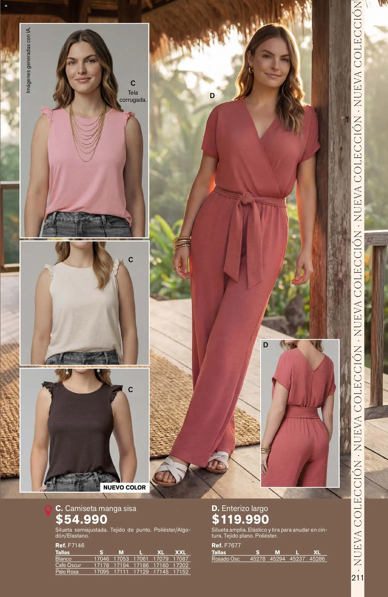 Leonisa revista - valida desde el 04.06.2026 | Página: 211 | Productos: Camiseta, Camiseta manga sisa, Café, Enterizo