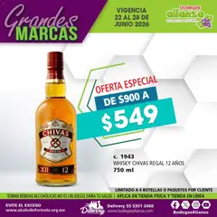 Vista previa de Bodegas Alianza catálogo Grandes Marcas, nuevo folleto de la tienda, válido en México a partir del 22/06/2026