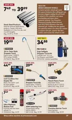 Preview of Princess Auto flyer - 2 Week Sale! from shop Princess Auto valid from Jun 30, 2026 | Page: 44 | Products: Iron, Grinder