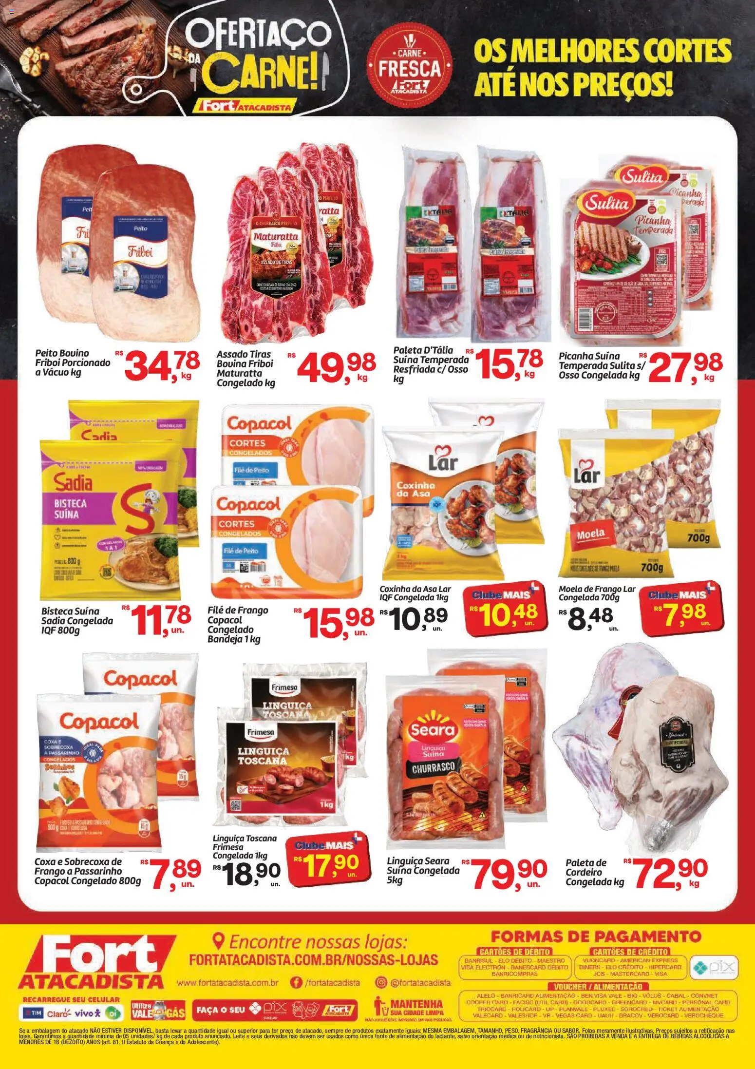 Fort Atacadista Folheto - válido de 11/09/2026 | Página: 2 | Produtos: Filé de frango, Leite, Faca, Frango