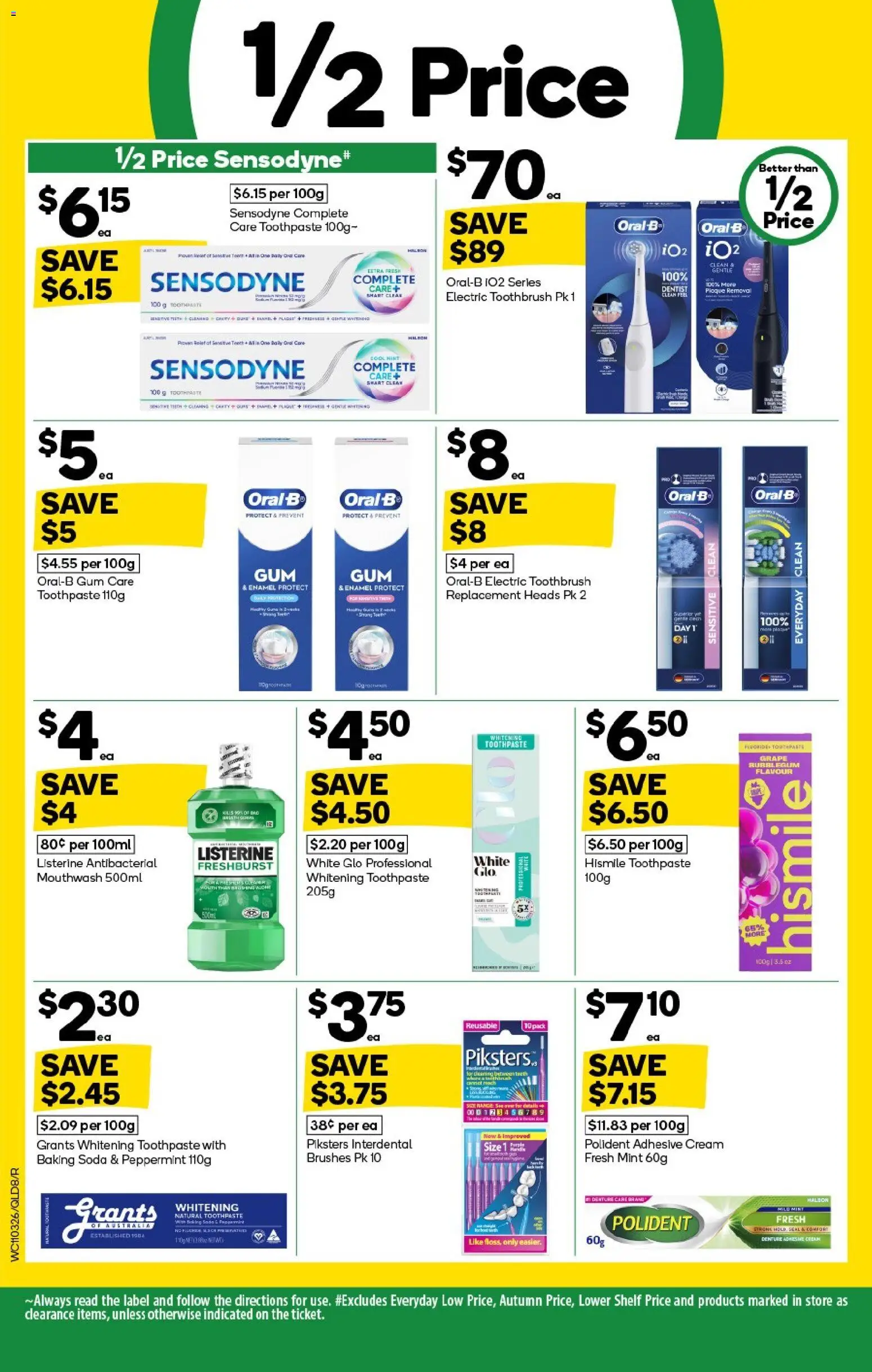 Woolworths catalogue - valid from 11.03.2026 | Page: 8 | Products: Gum, Toothpaste, Cream, Toothbrush