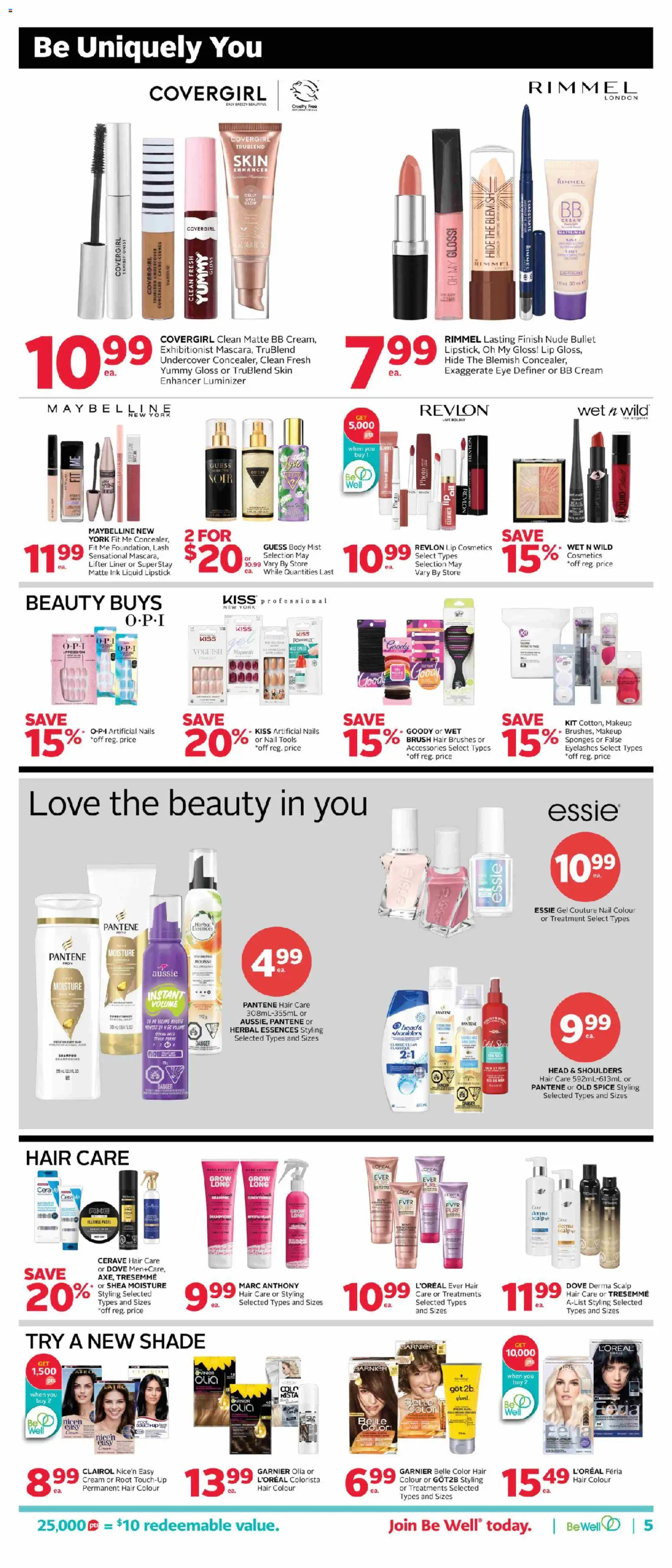 Rexall flyer valid from Aug 28, 2026 | Page: 16 | Products: Cream, Head & Shoulders, Concealer, BB cream