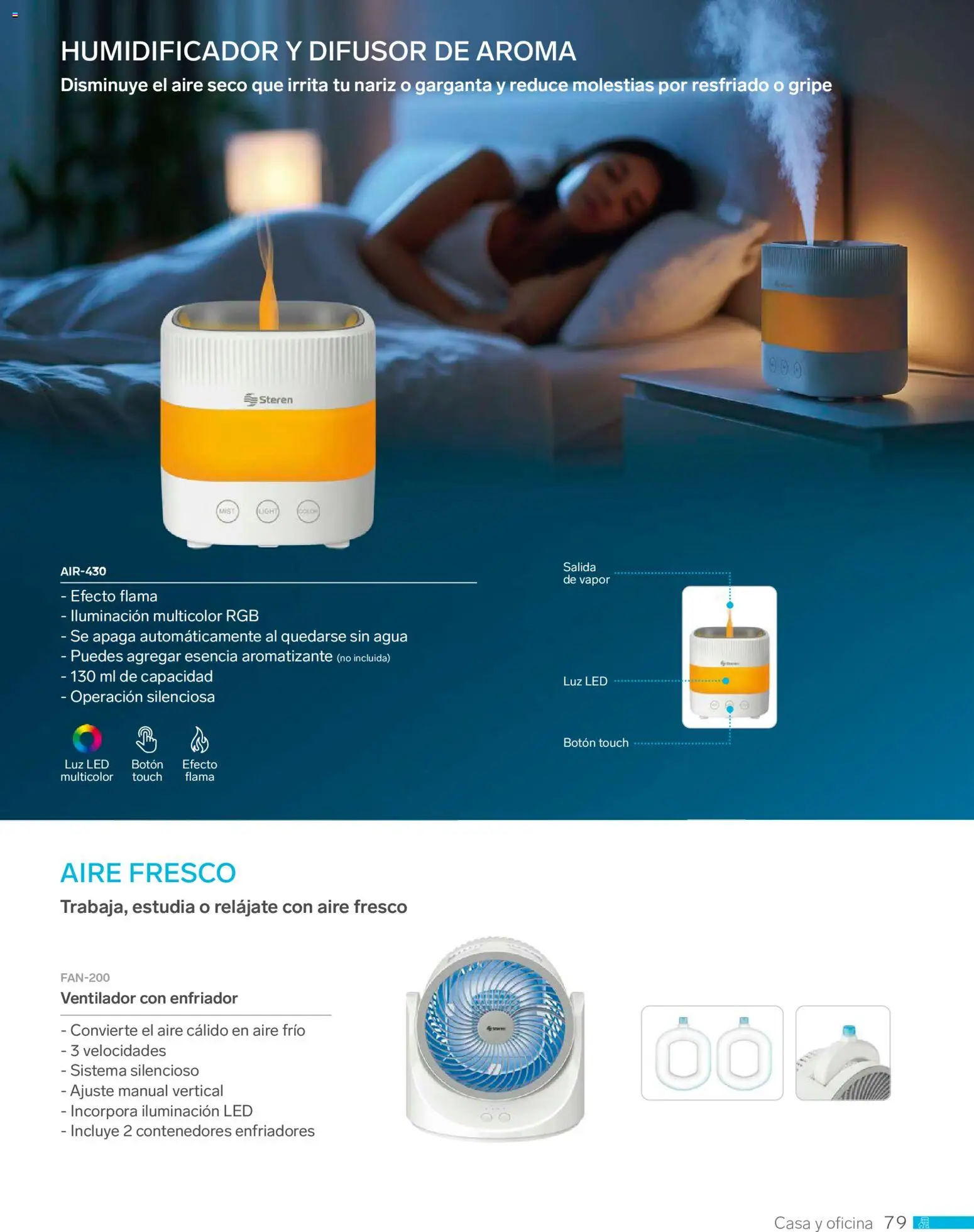 Nuevas ofertas de Steren válidas en toda la República Mexicana desde el 01.01.2026. ¡Encuentra las mejores ofertas en Steren catálogo! | Página: 91 | Productos: Ventilador, Agua, Humidificador