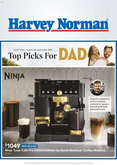 Harvey Norman Top Picks For Dad preview  - valid from 3 Sept 2026