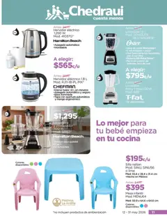 Vista previa de Chedraui folleto Cuida lo que más amas, nuevo folleto de la tienda, válido en México a partir del 12.05.2026 | Página: 11 | Productos: Silla, Lima, Mango, Licuadora