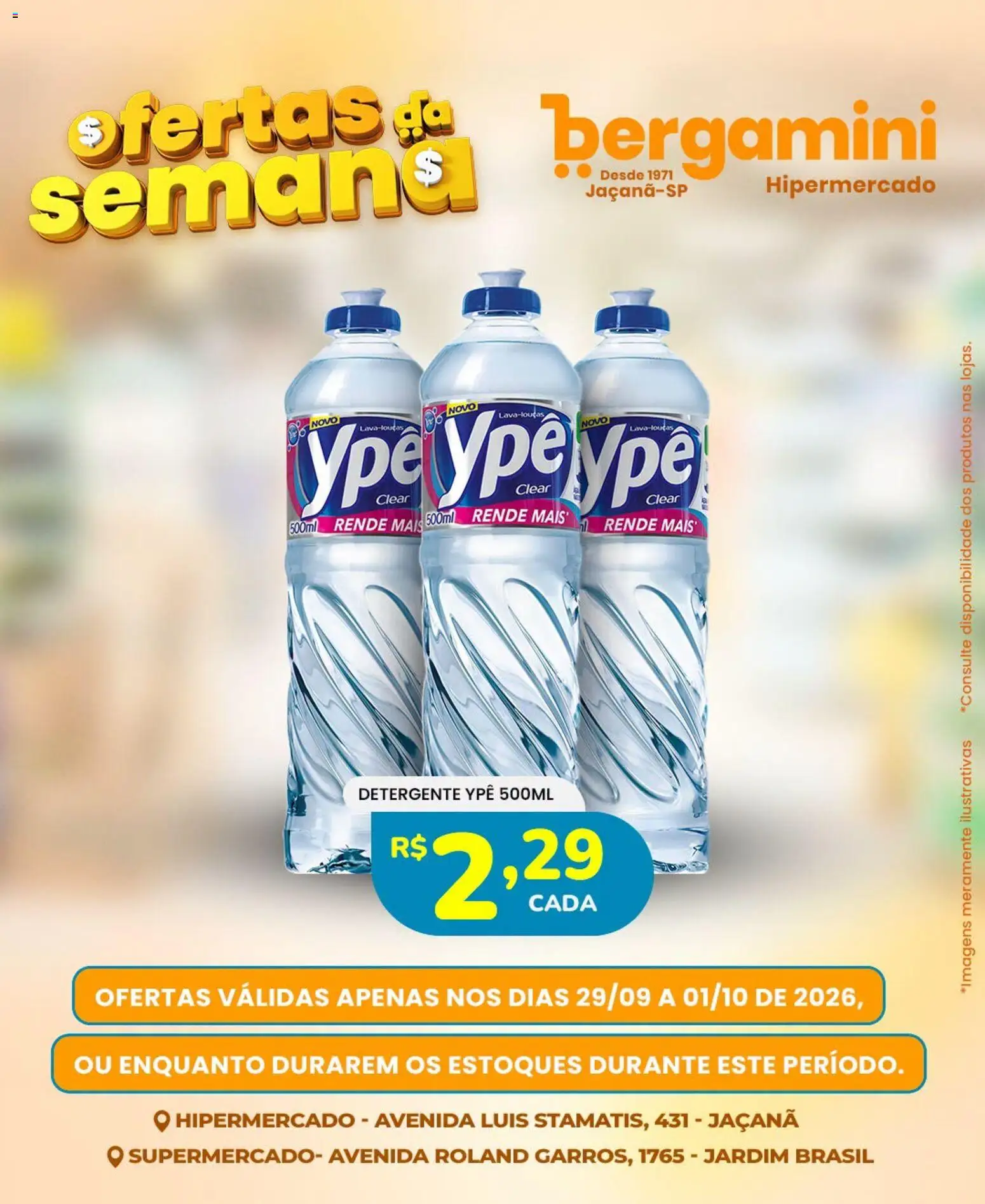 Supermercado Bergamini Folheto - válido de 29/09/2026 | Página: 11 | Produtos: Detergente