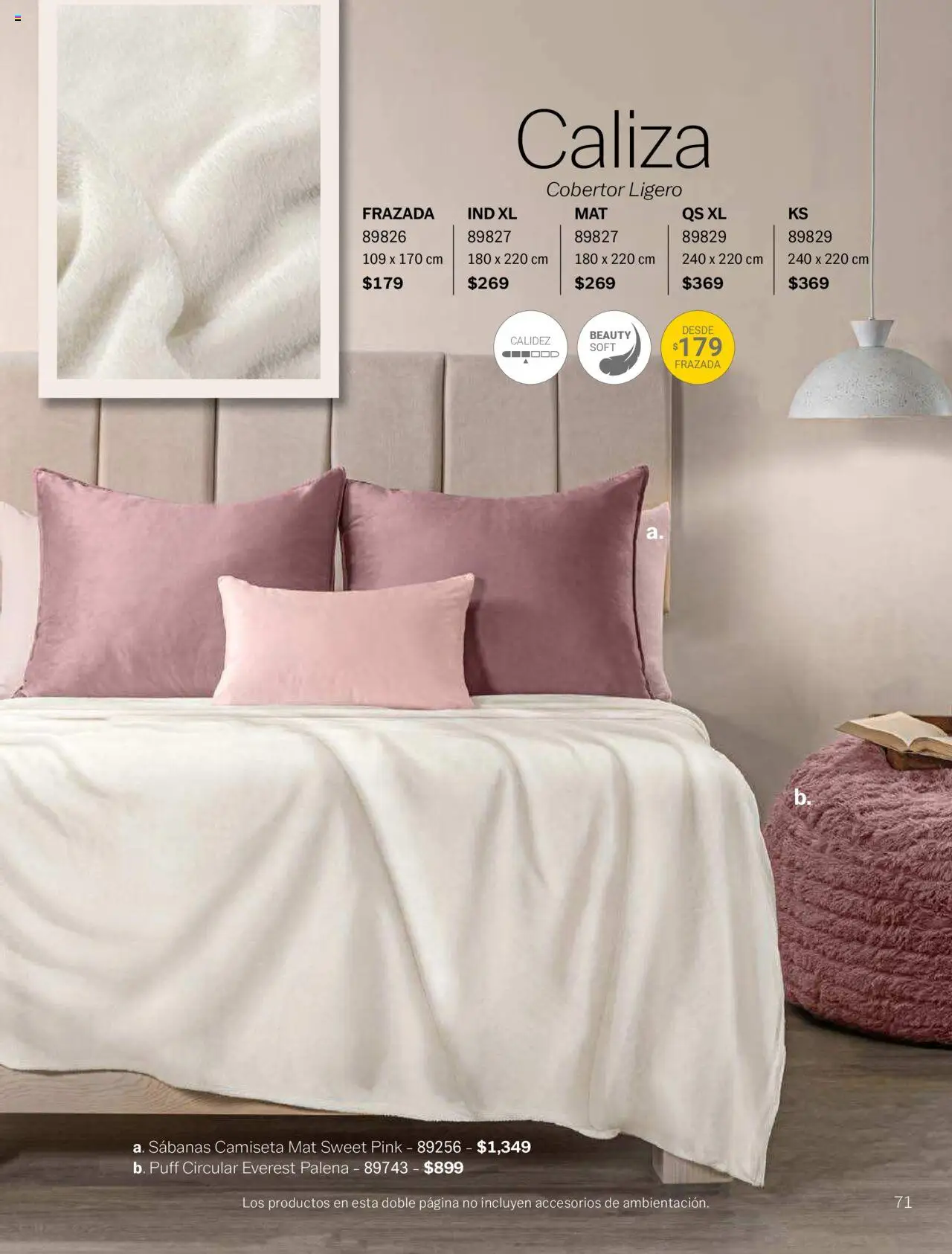 Nuevas ofertas de Vianney válidas en toda la República Mexicana desde el 15/08/2025. ¡Encuentra las mejores ofertas en Vianney - Catálogo Invierno! | Página: 73 | Productos: Cobertor, Sabanas, Camiseta