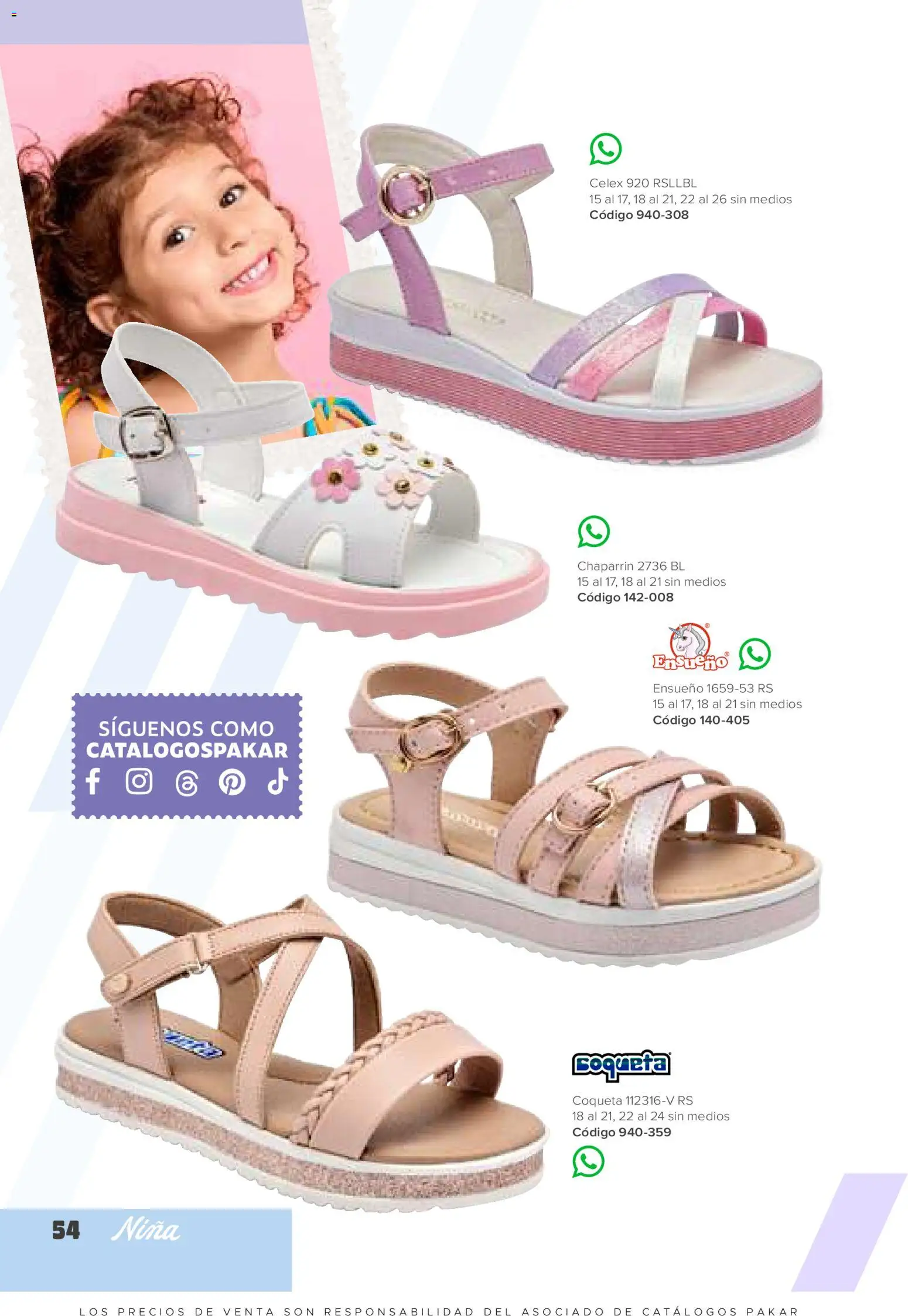 Nuevas ofertas de SC Pakar válidas en toda la República Mexicana desde el 30.01.2026. ¡Encuentra las mejores ofertas en SC Pakar catálogo Niña! | Página: 54