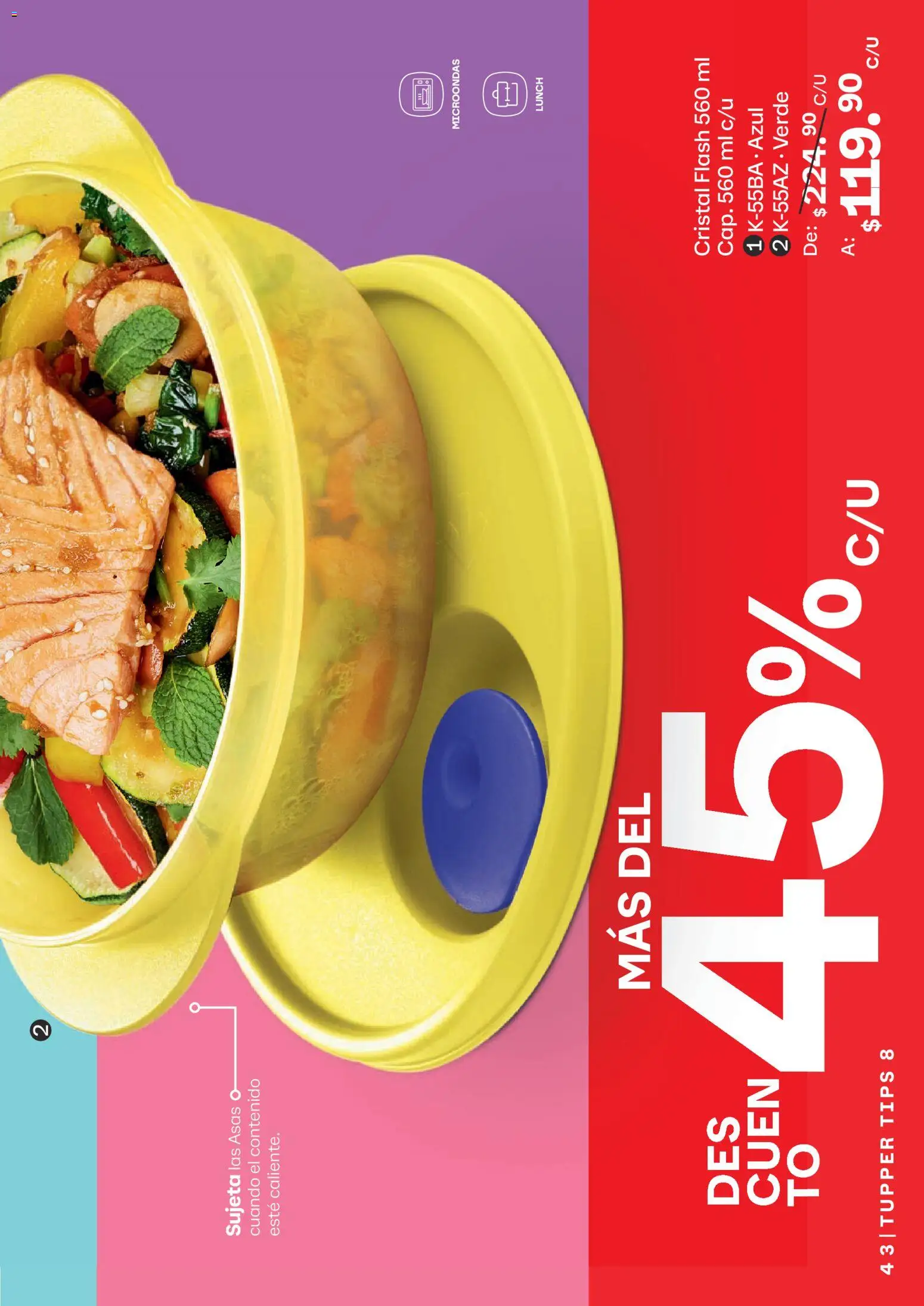 Nuevas ofertas de Tupperware válidas en toda la República Mexicana desde el 13/07/2026. ¡Encuentra las mejores ofertas en Tupperware catálogo! | Página: 43 | Productos: Microondas, Tupper