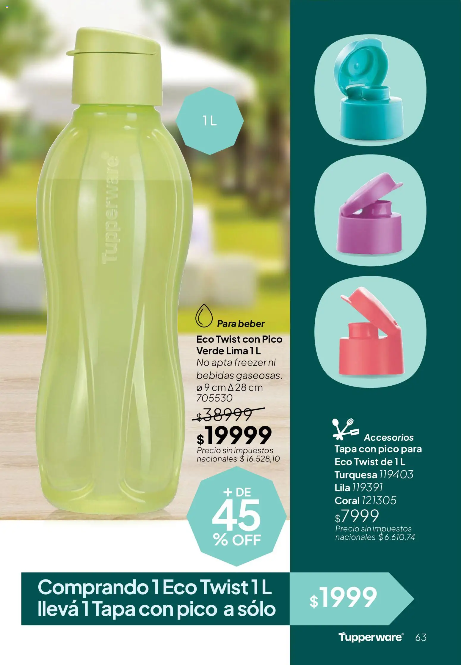 Tupperware Folleto │ válido desde el 04/08/2026 | Página: 65 | Productos: Pico, Lima, Freezer