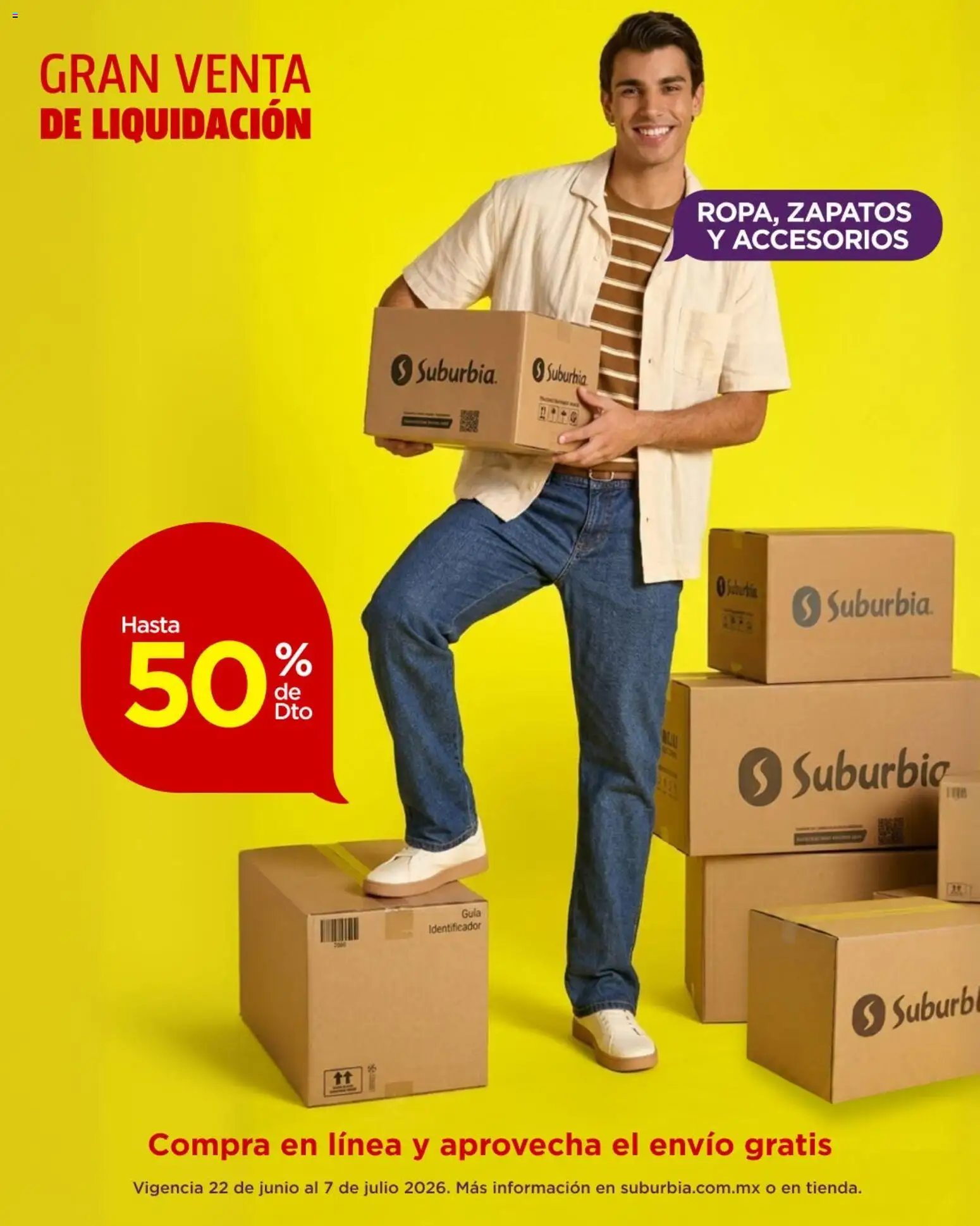 Nuevas ofertas de Suburbia válidas en toda la República Mexicana desde el 22/06/2026. ¡Encuentra las mejores ofertas en Suburbia catálogo! | Página: 2 | Productos: Zapatos