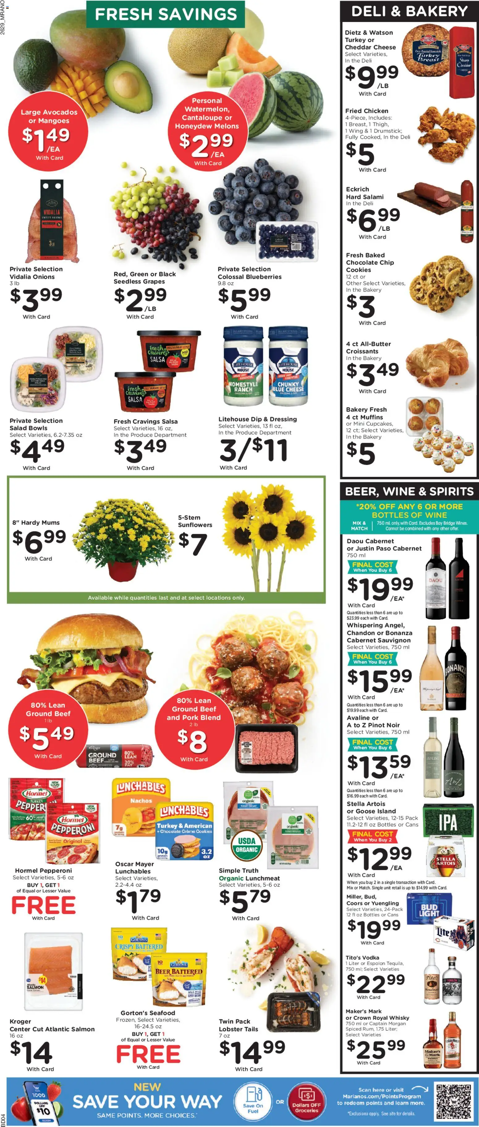 Mariano's Weekly Ad - valid from 08/19/2026 | Page: 10 | Products: Protein, Vodka, Pepper, Blueberries