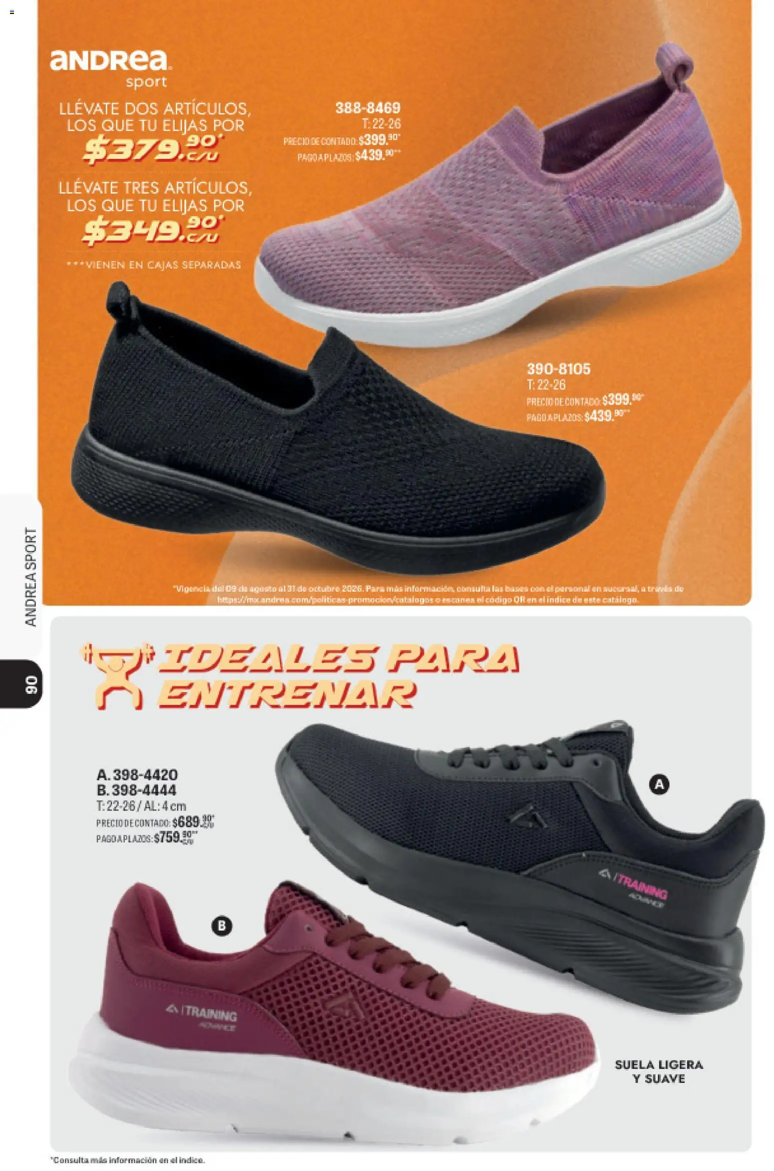Nuevas ofertas de Andrea válidas en toda la República Mexicana desde el 23/08/2026. ¡Encuentra las mejores ofertas en Andrea catálogo Sport! | Página: 79