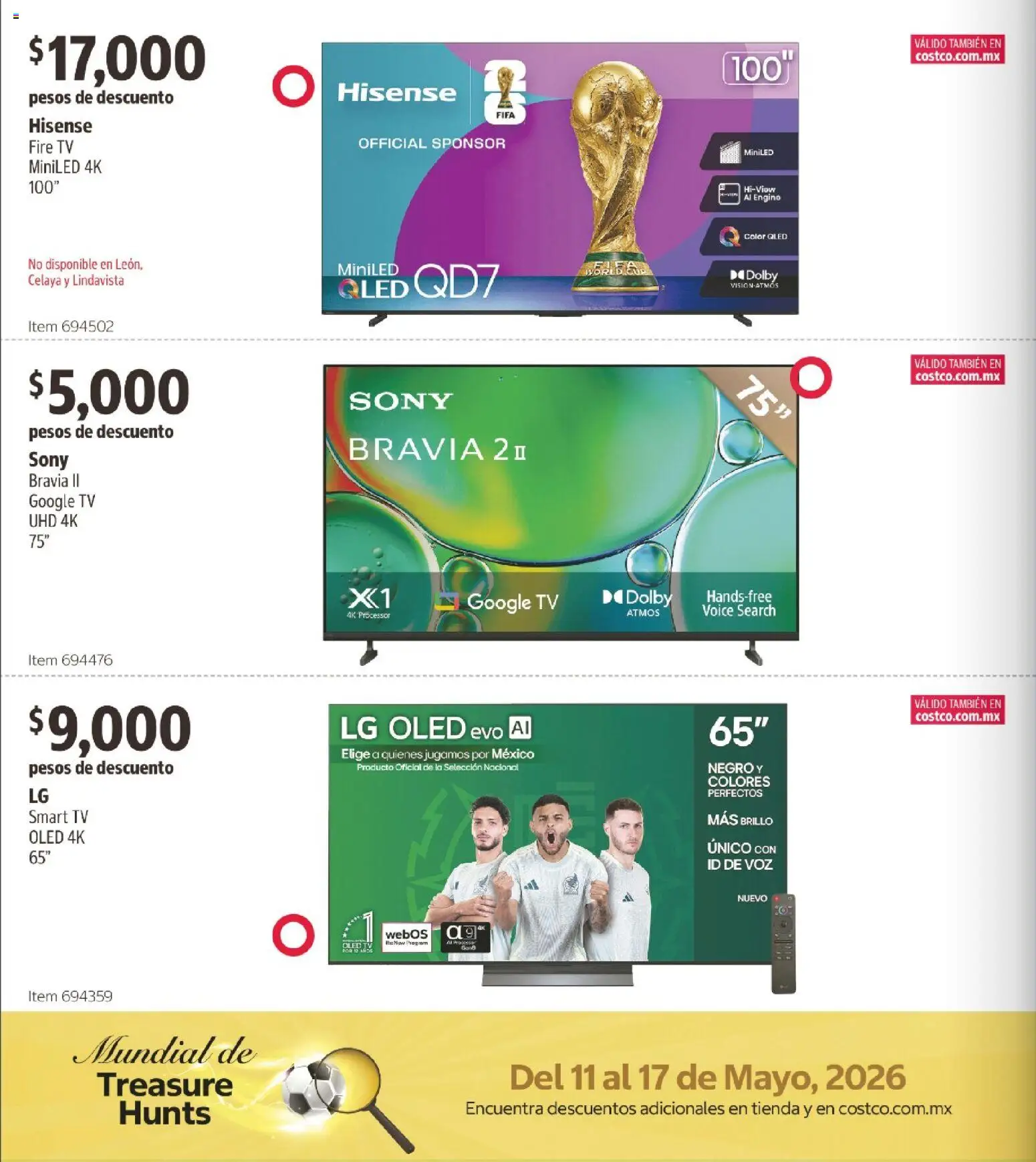 Nuevas ofertas de Costco válidas en toda la República Mexicana desde el 11.05.2026. ¡Encuentra las mejores ofertas en Costco catálogo! | Página: 2 | Productos: Brillo