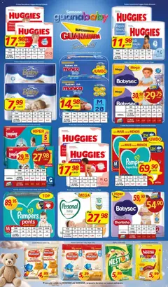 Guanabara promoção - Pré-Visualização do folheto da loja Supermercados Guanabara, válido de 28/06/2026 | Página: 3 | Produtos: Farinha láctea, Arroz, Aveia, Fraldas