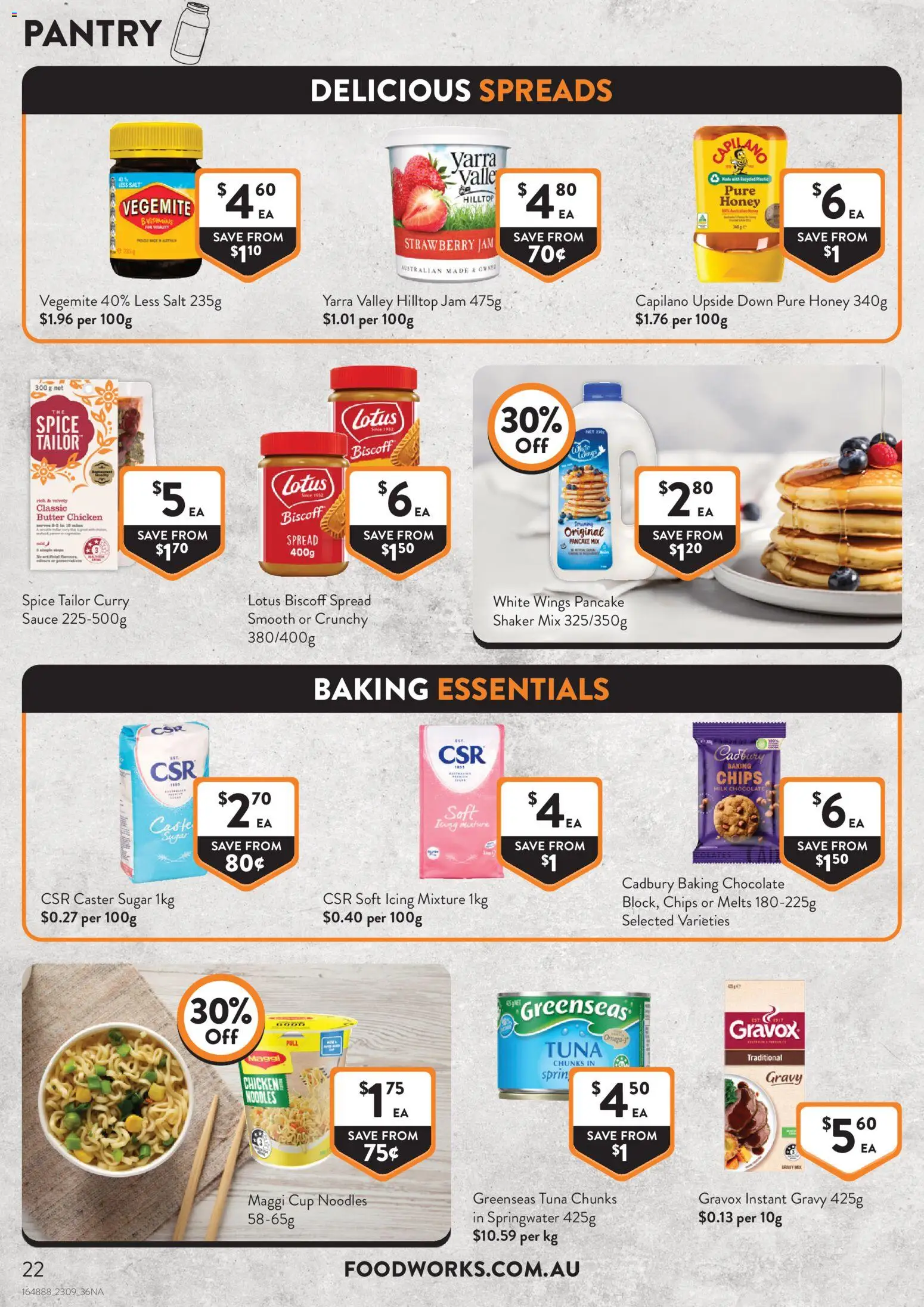 Foodworks catalogue - valid from 23/09/2026 | Page: 22 | Products: Curry, Butter, Noodles, Salt