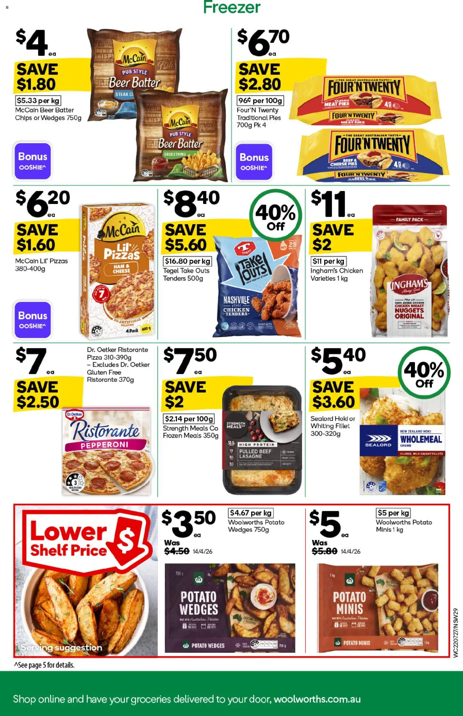 Woolworths catalogue - valid from 22/07/2026 | Page: 29 | Products: Pizza, Beer, Chicken, Meat