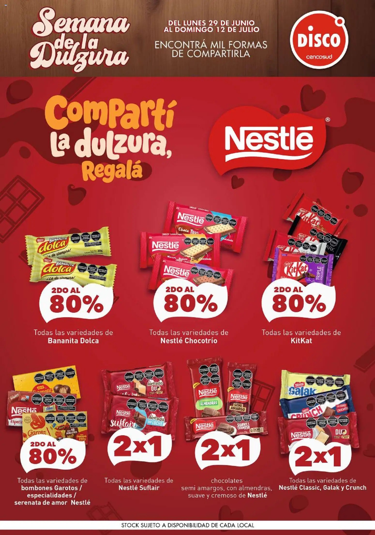 Disco - Folleto Semana De La Dulzura Disco │ válido desde el 29/06/2026 | Página: 2 | Productos: Disco, Almendras, Chocolate, Cacao