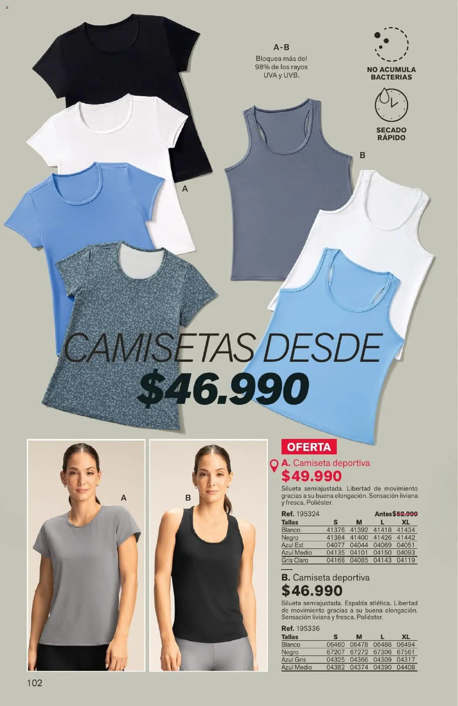 Leonisa revista - valida desde el 04/08/2026 | Página: 102 | Productos: Camiseta, Uva