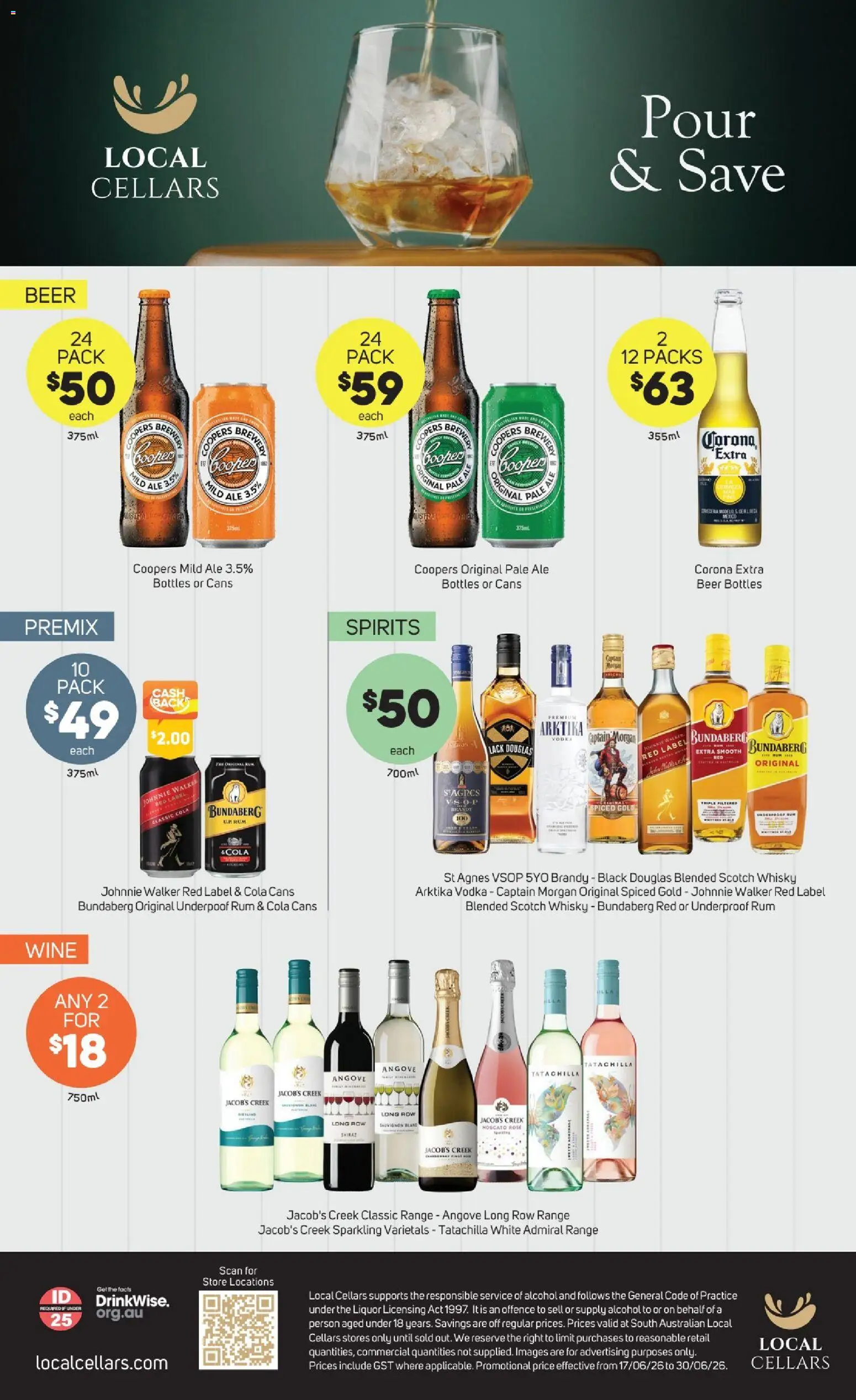 Foodland catalogue - valid from 17.06.2026 | Page: 2 | Products: Beer, Vodka, Rum, Scotch